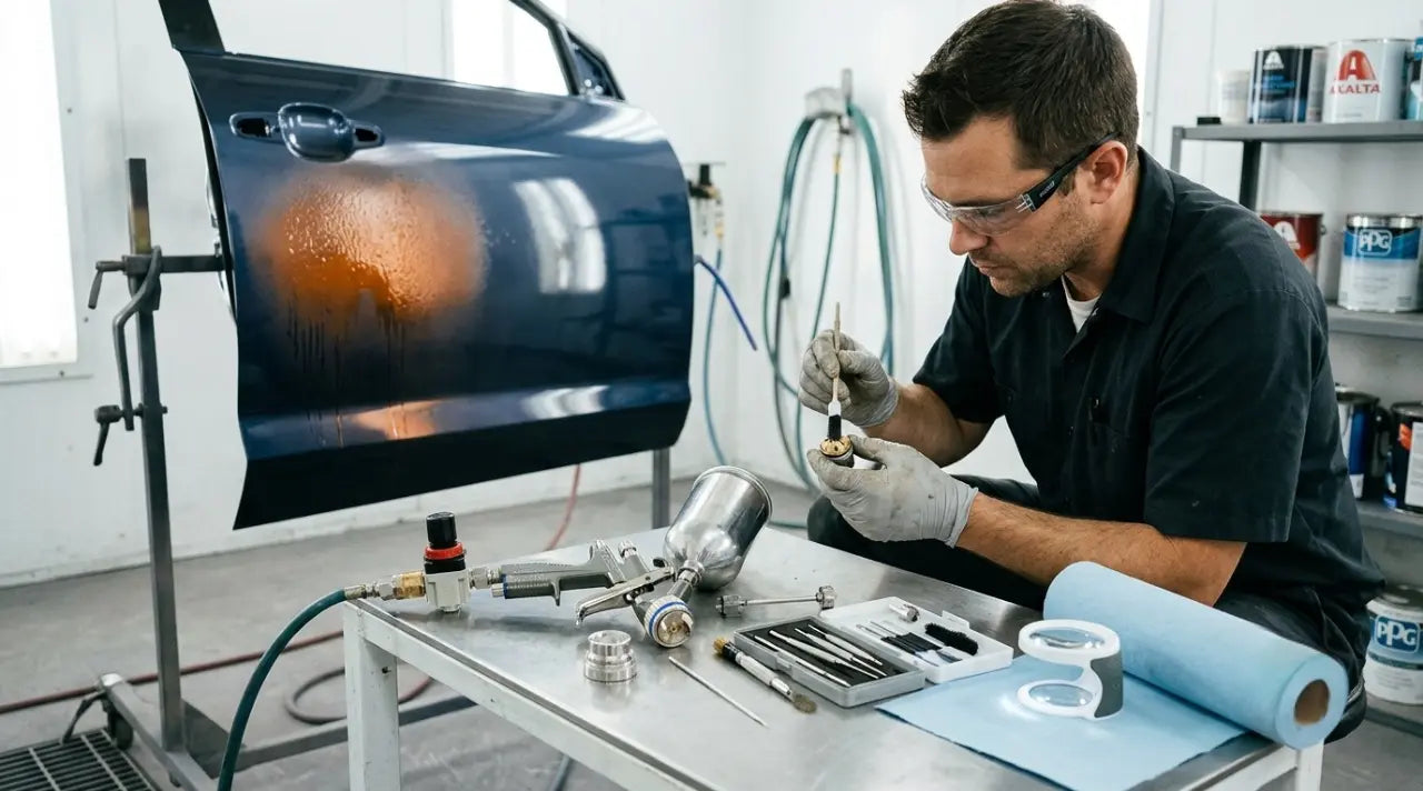 Automotive Paint Job Gone Wrong? How to Diagnose and Fix Common Spray Gun Problems PORPHIS