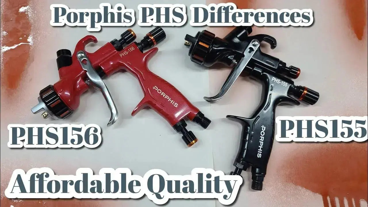 Spray Gun Comparison: PHS-155 vs. PHS-156 PORPHIS