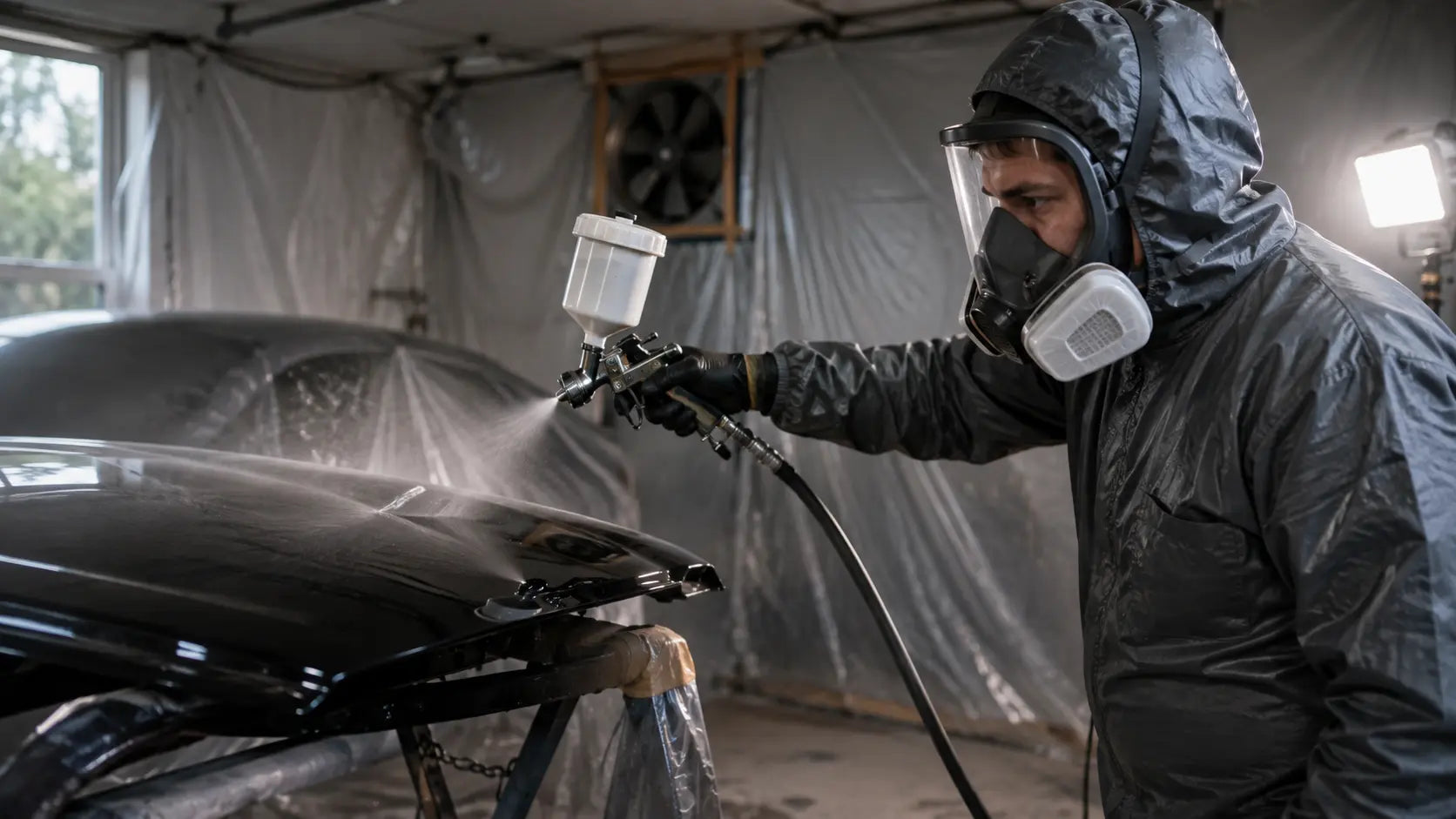Can You Spray 2K Clear Coat at Home? PPE, Isocyanates and When a Garage Is Not Enough PORPHIS