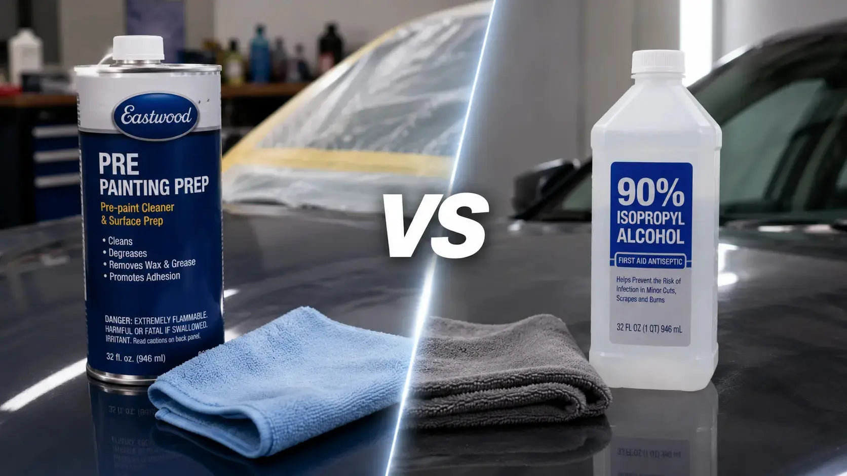 Eastwood Pre-Painting Prep vs. 90% Isopropyl Alcohol: Which Is the Better Choice for Automotive Paint Prep? - PORPHIS