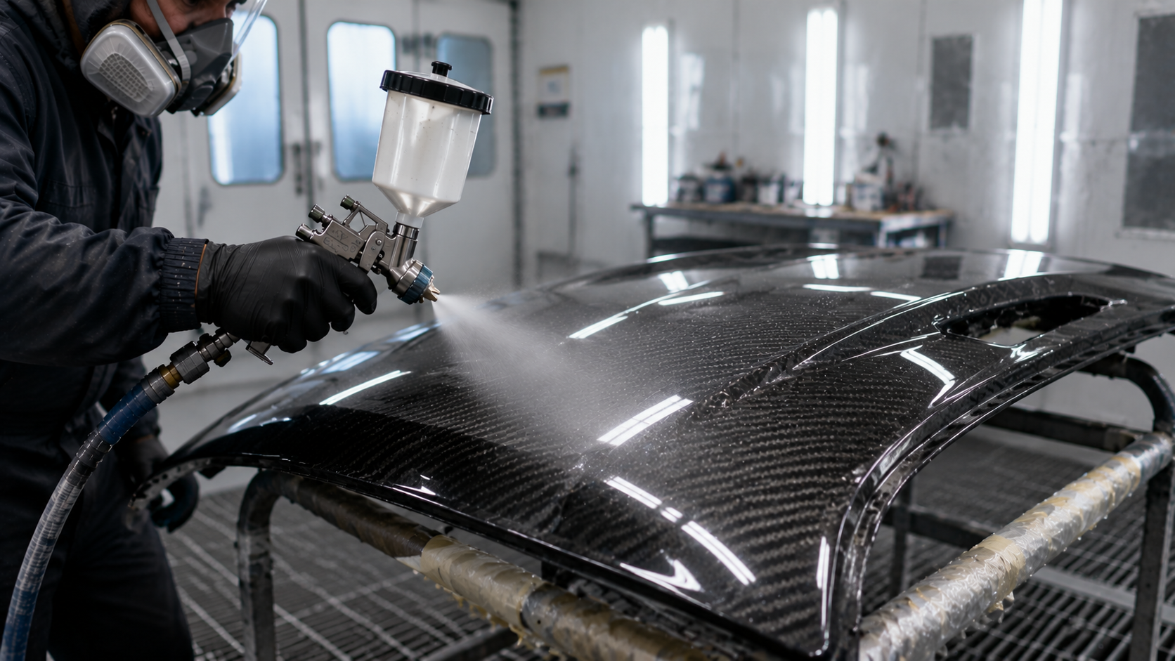 How to Clear Coat Carbon Fiber Parts Safely: Prep, 2K Safety, and Spray Technique PORPHIS