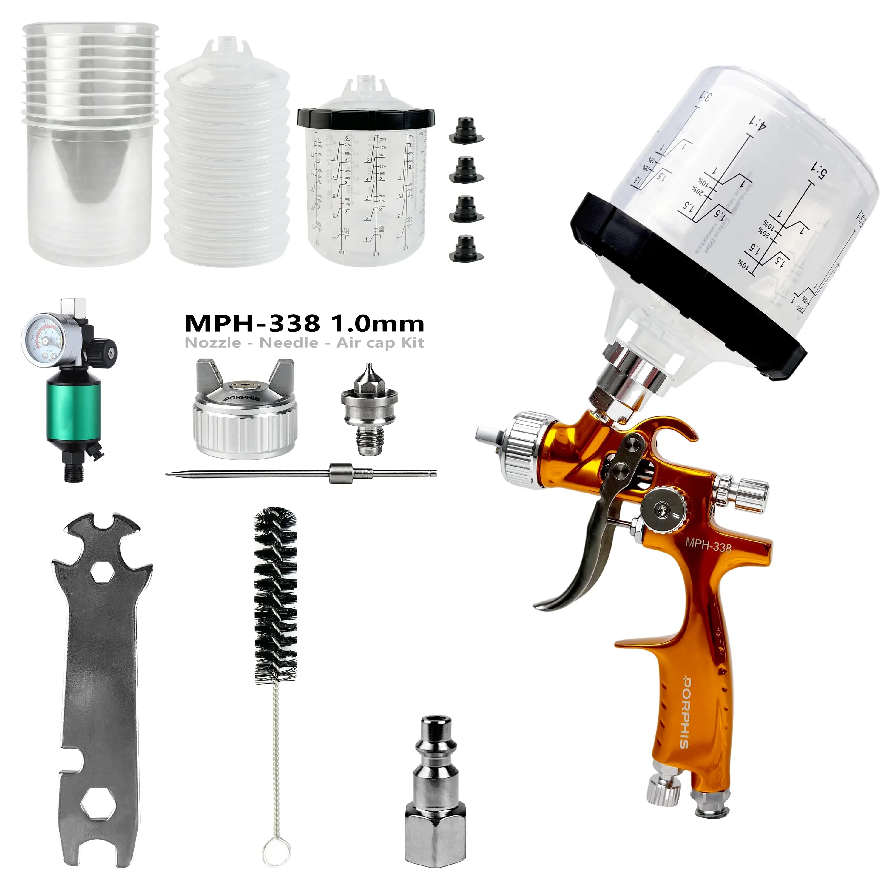 MPH-338 Mini Spray Gun Kit PORPHIS
