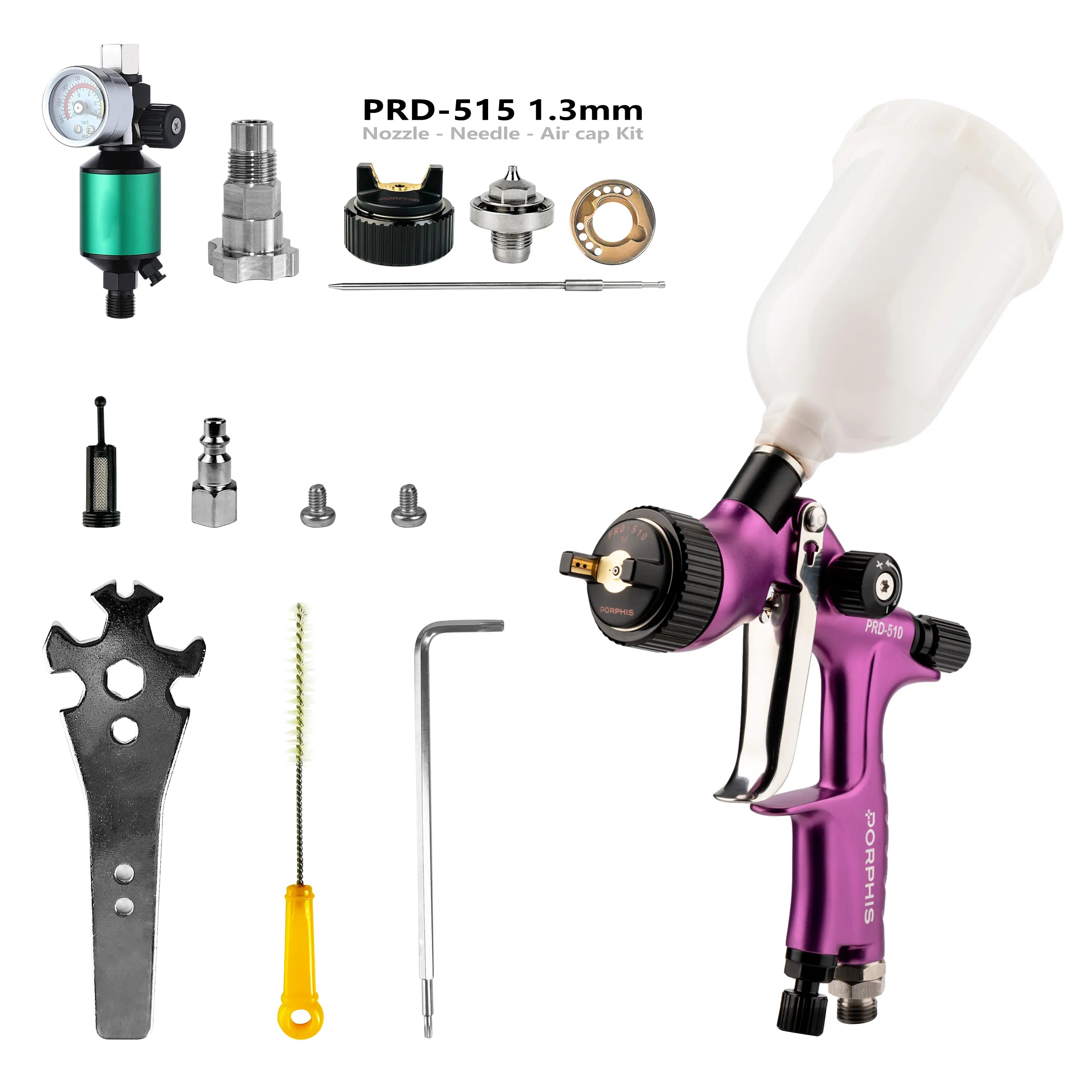 PRD-510 LVLP Spray Gun Kit PORPHIS