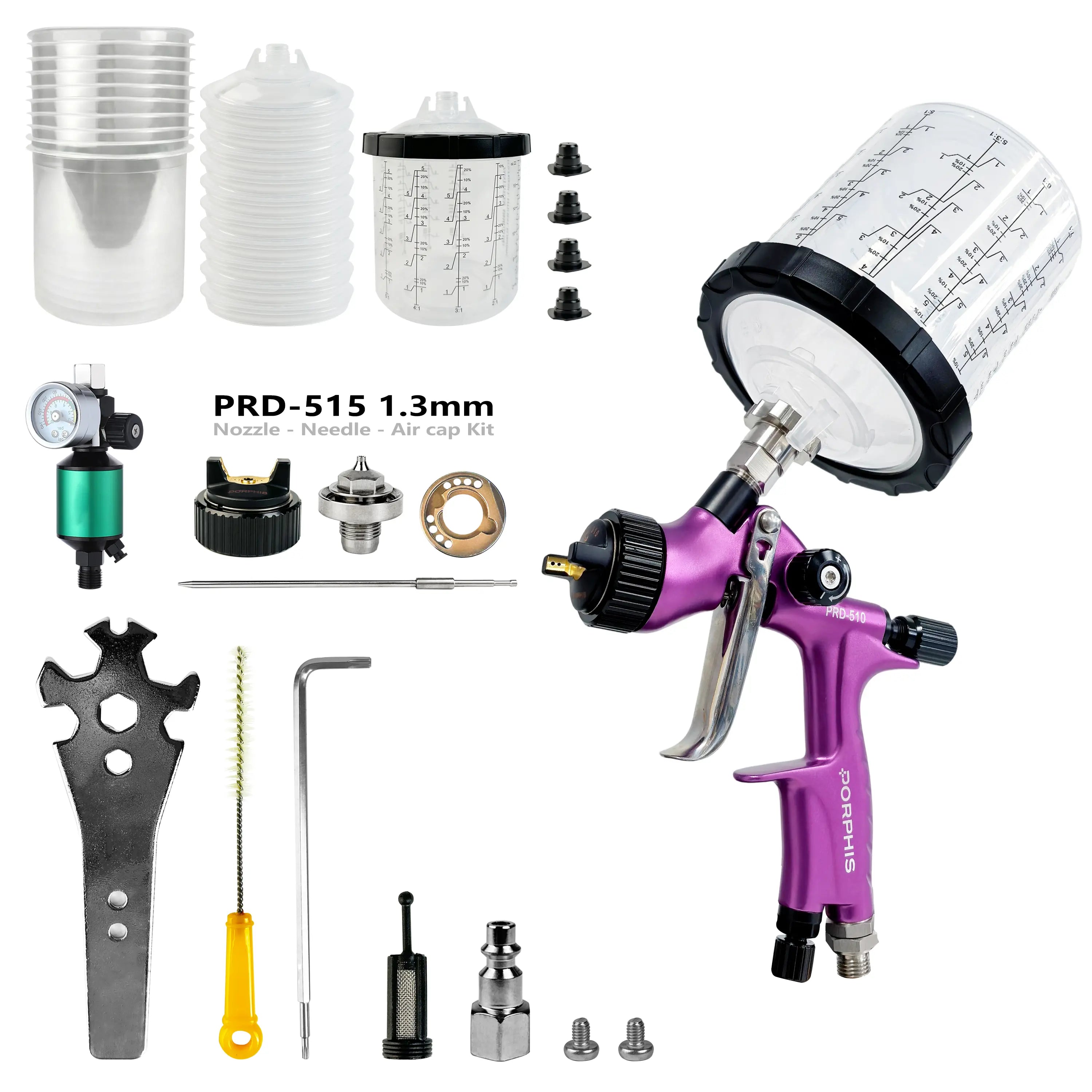PRD-510 LVLP Spray Gun Kit PORPHIS