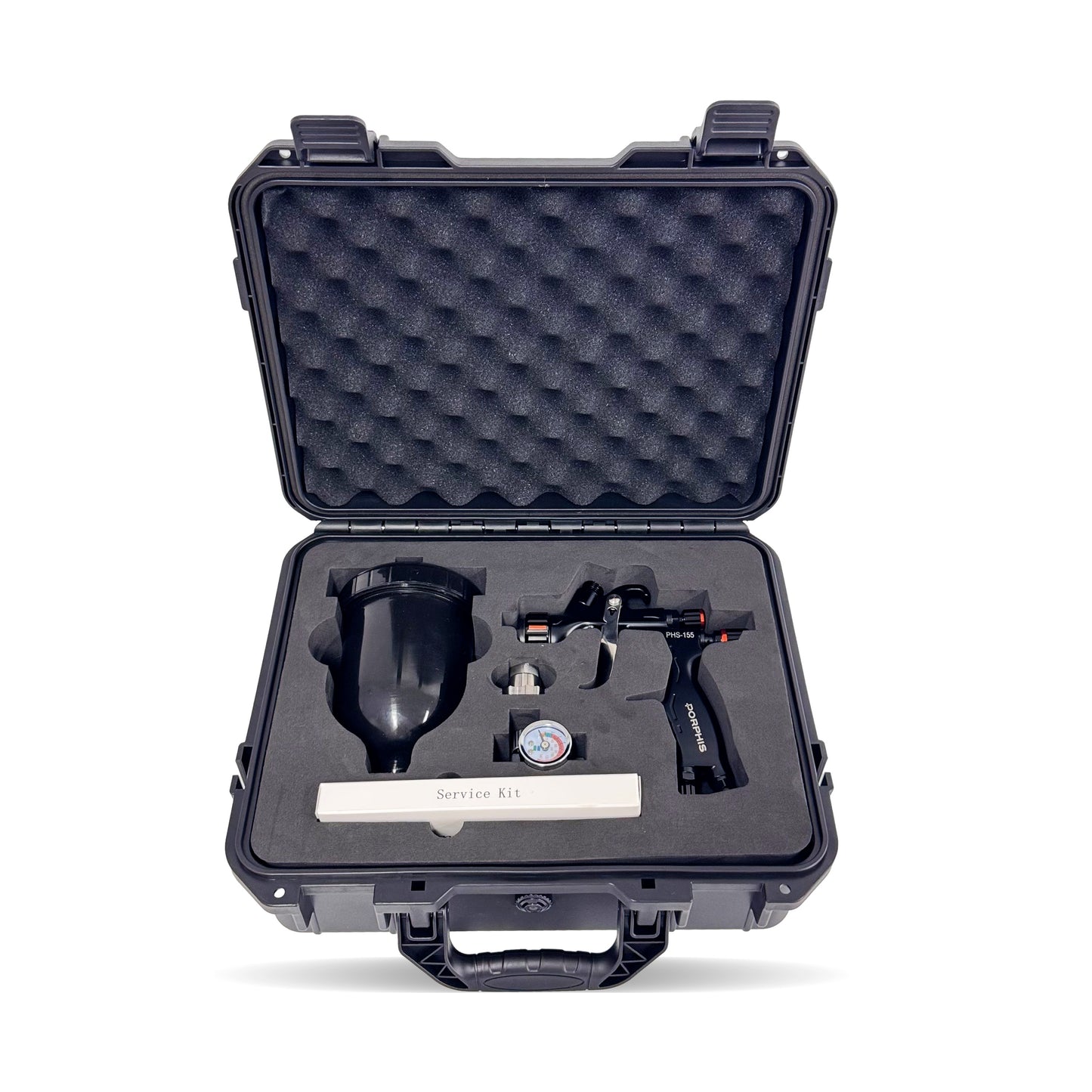 PORPHIS PHS-155 Spray Gun Premium Plastic Box Kit