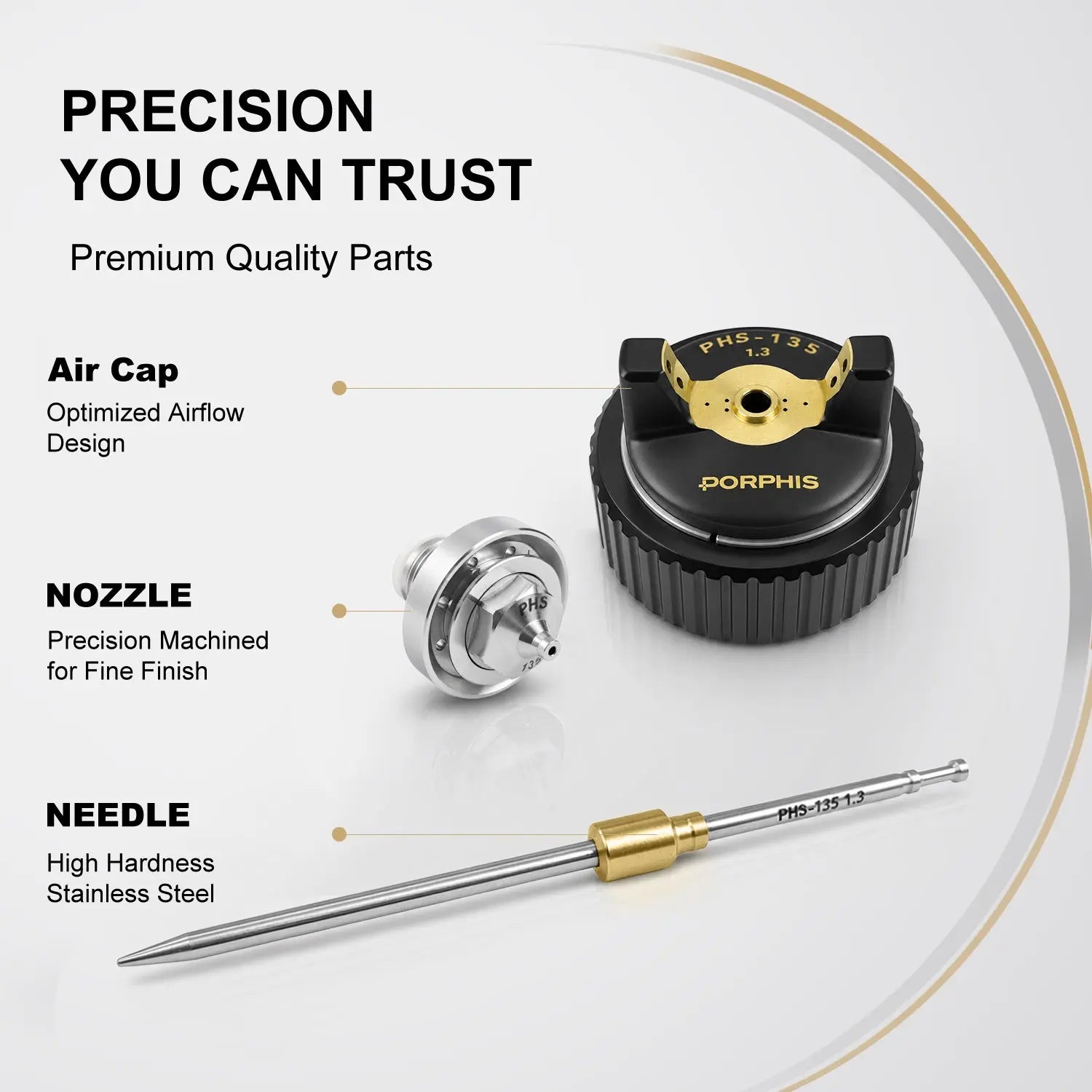 PHS-135 Nozzle Needle Cap Kit PORPHIS