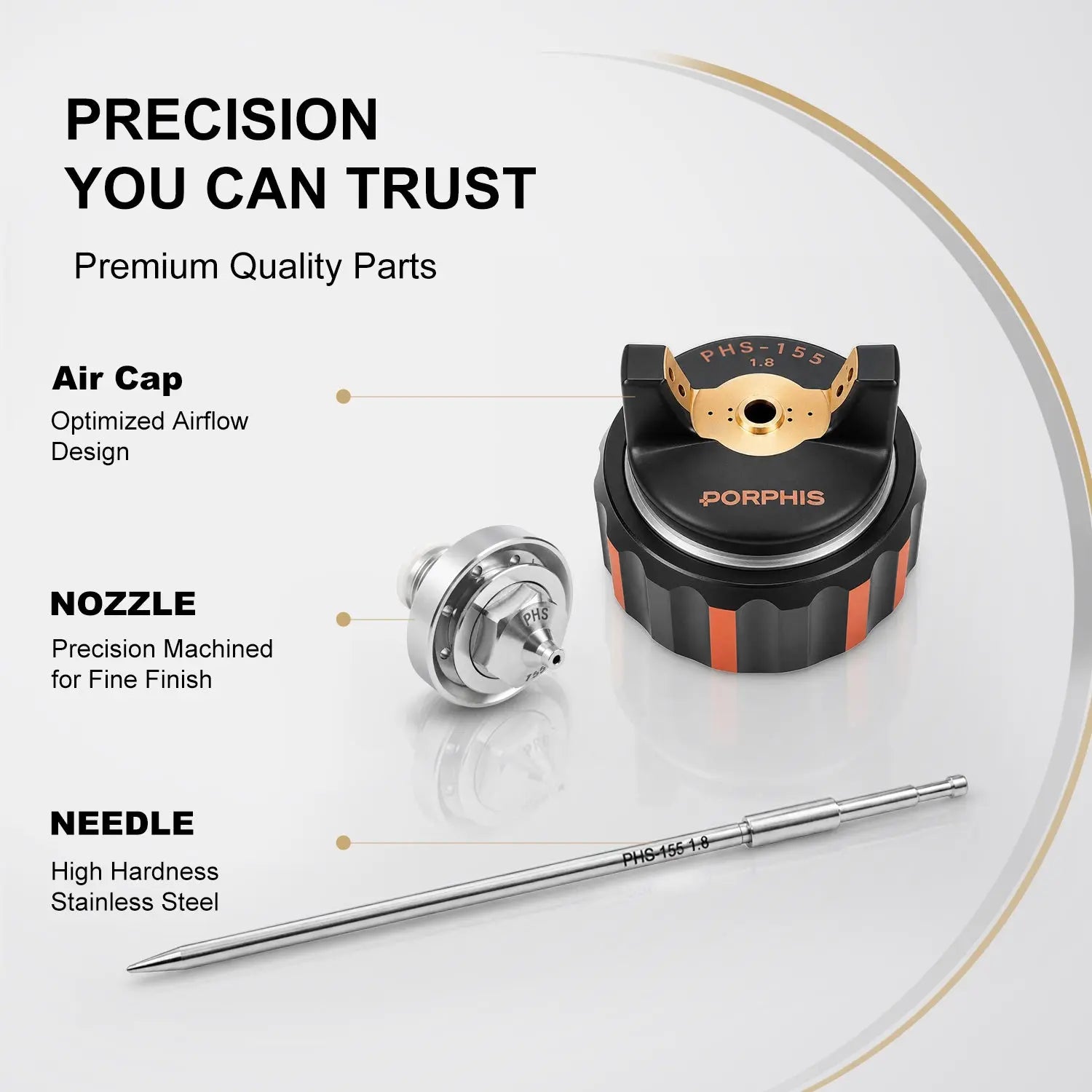 PHS-155 Nozzle Needle Cap Kit PORPHIS