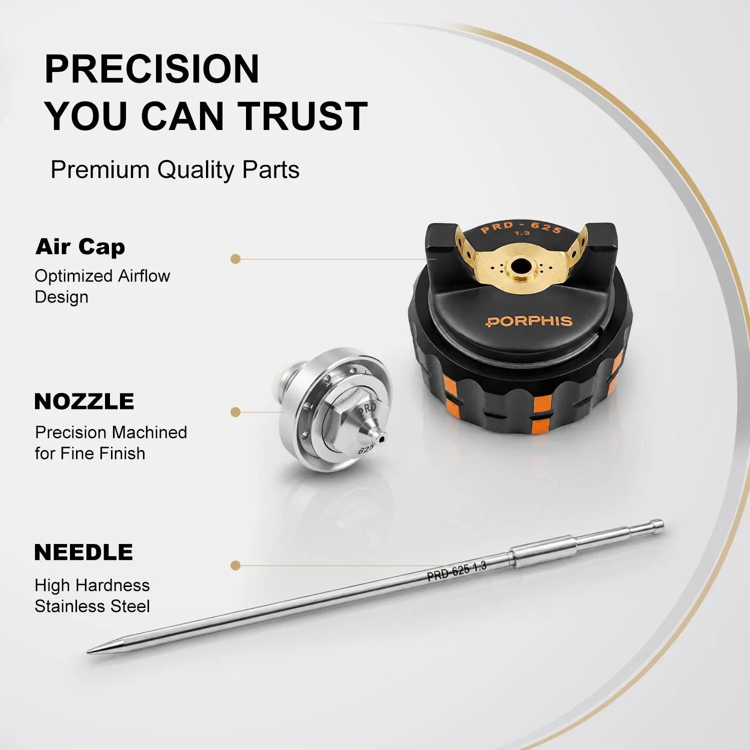 PRD-62 Series Nozzle Needle Cap Kit PORPHIS