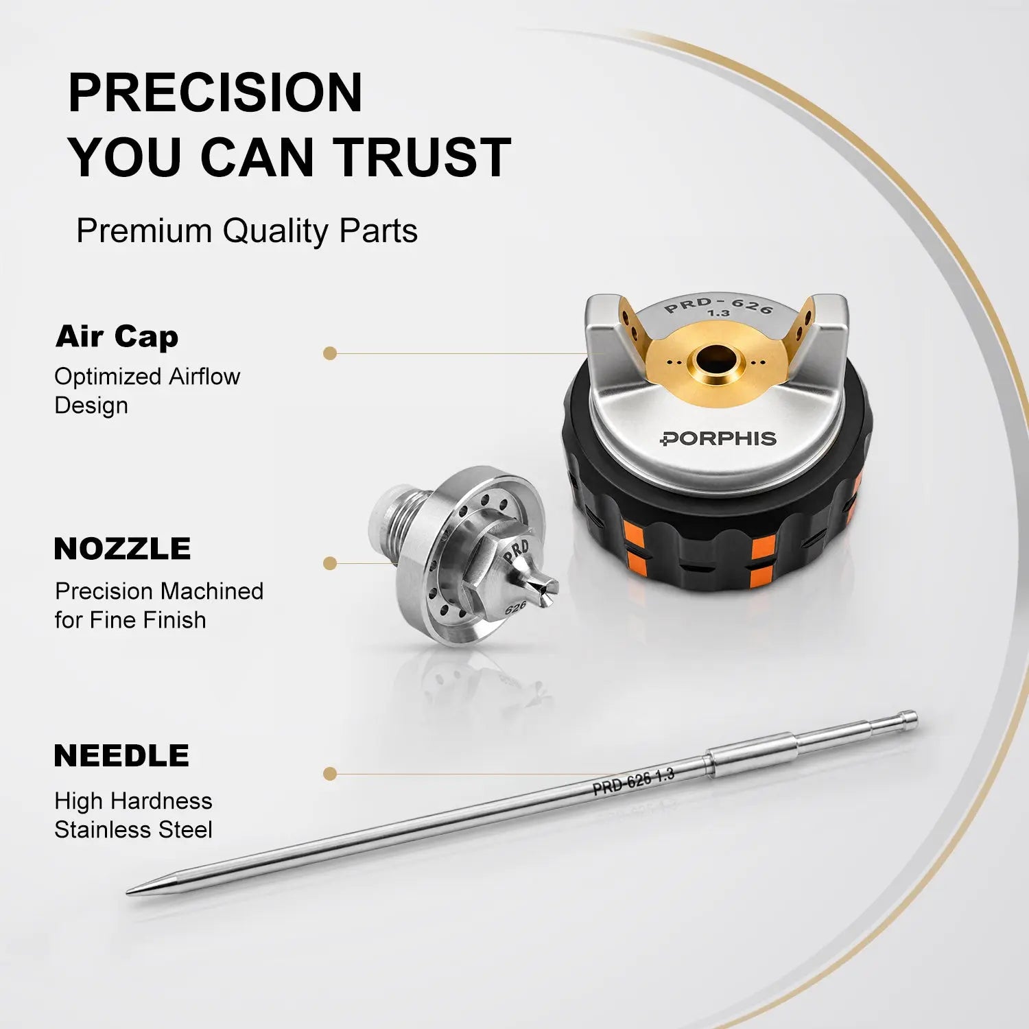 PRD-62 Series Nozzle Needle Cap Kit PORPHIS