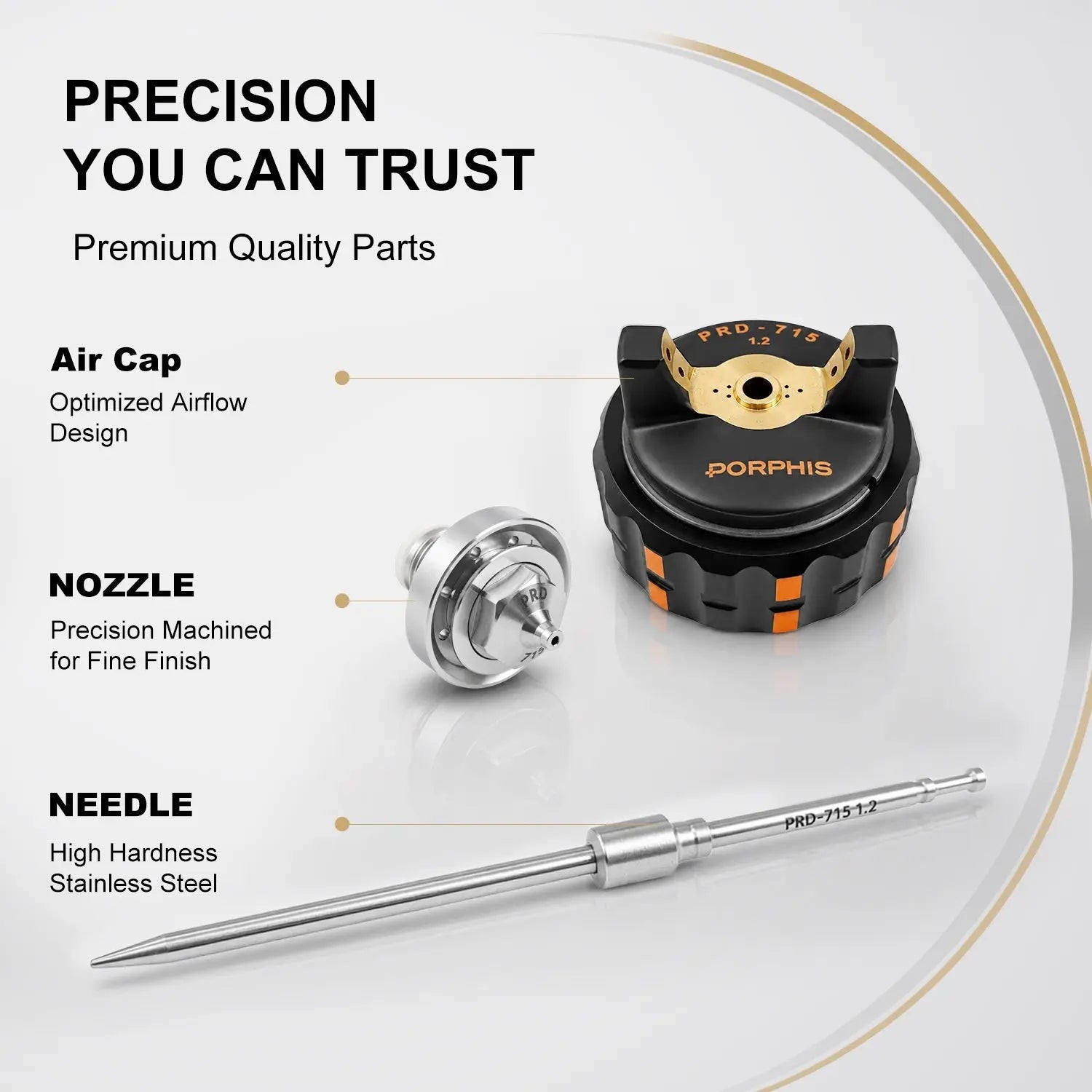PRD-71 Series Nozzle Needle Cap Kit PORPHIS