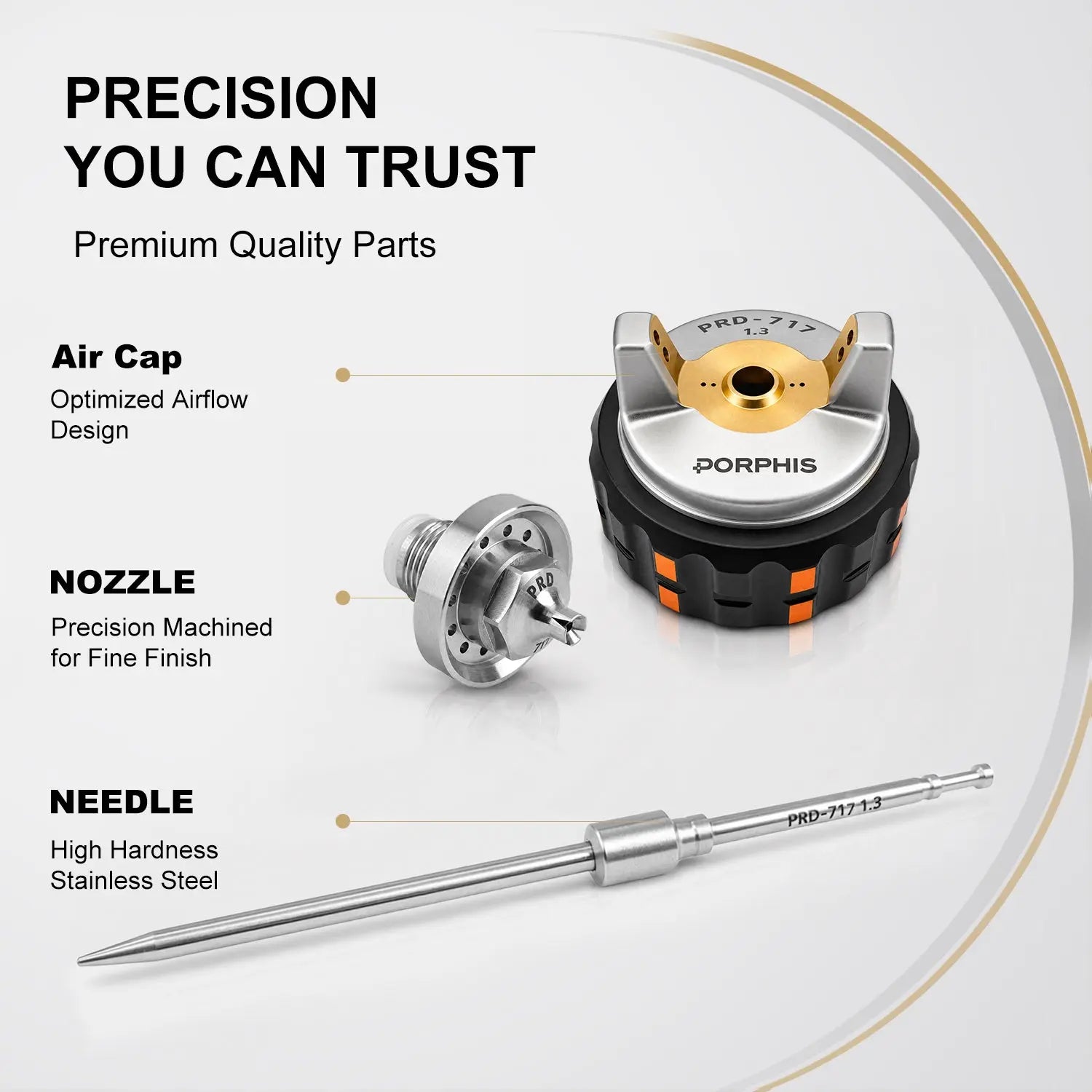 PRD-71 Series Nozzle Needle Cap Kit PORPHIS