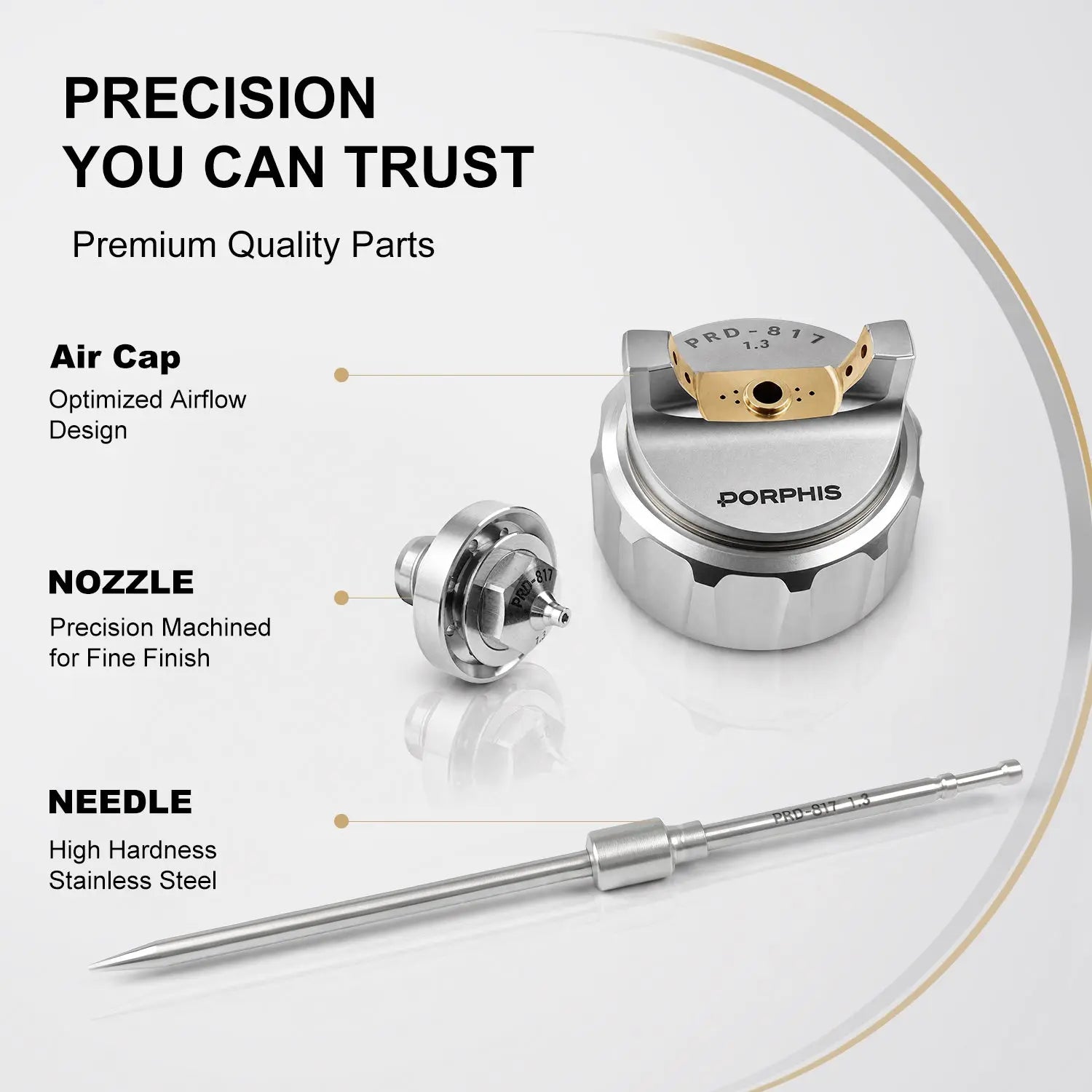 PRD-81 Series Nozzle Needle Cap Kit PORPHIS