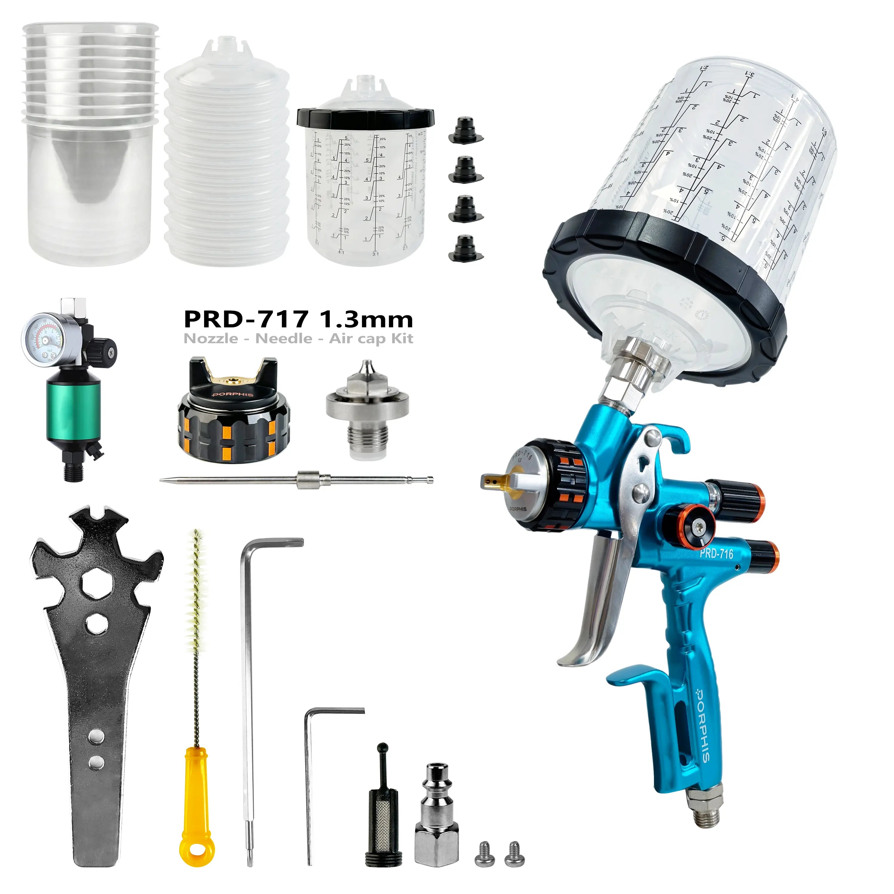 PRD-716 hvlp spray gun kit PORPHIS