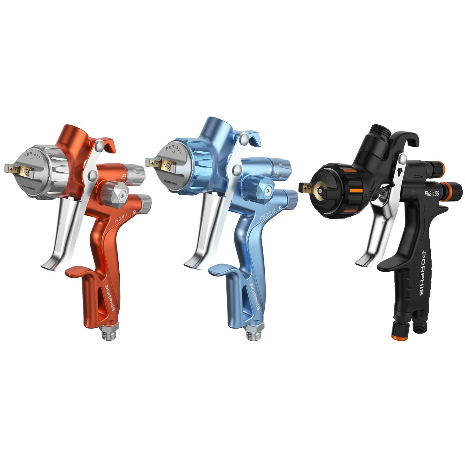 PORPHIS Complete 3-Gun Automotive Painting Combo PORPHIS