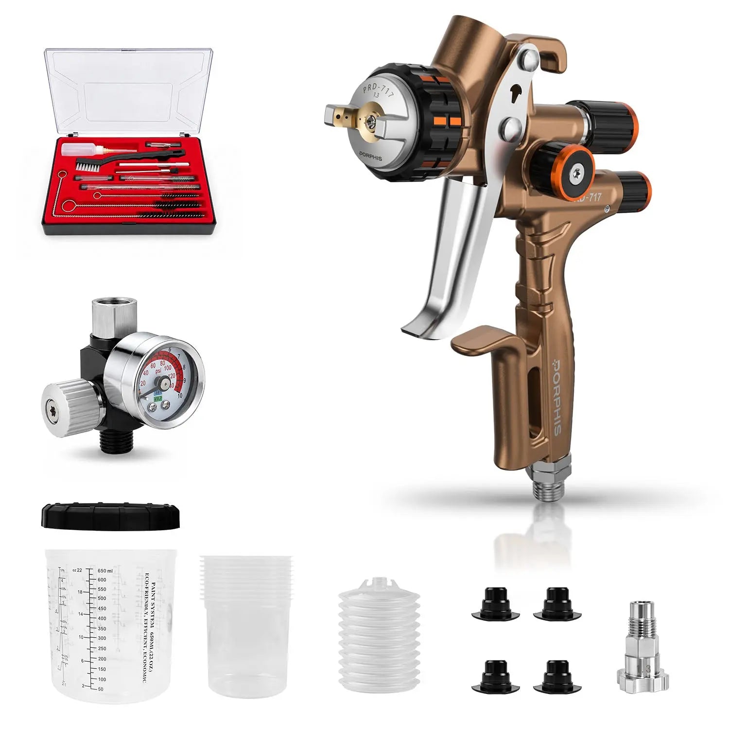 PORPHIS Complete Spray Gun Starter Kit PORPHIS