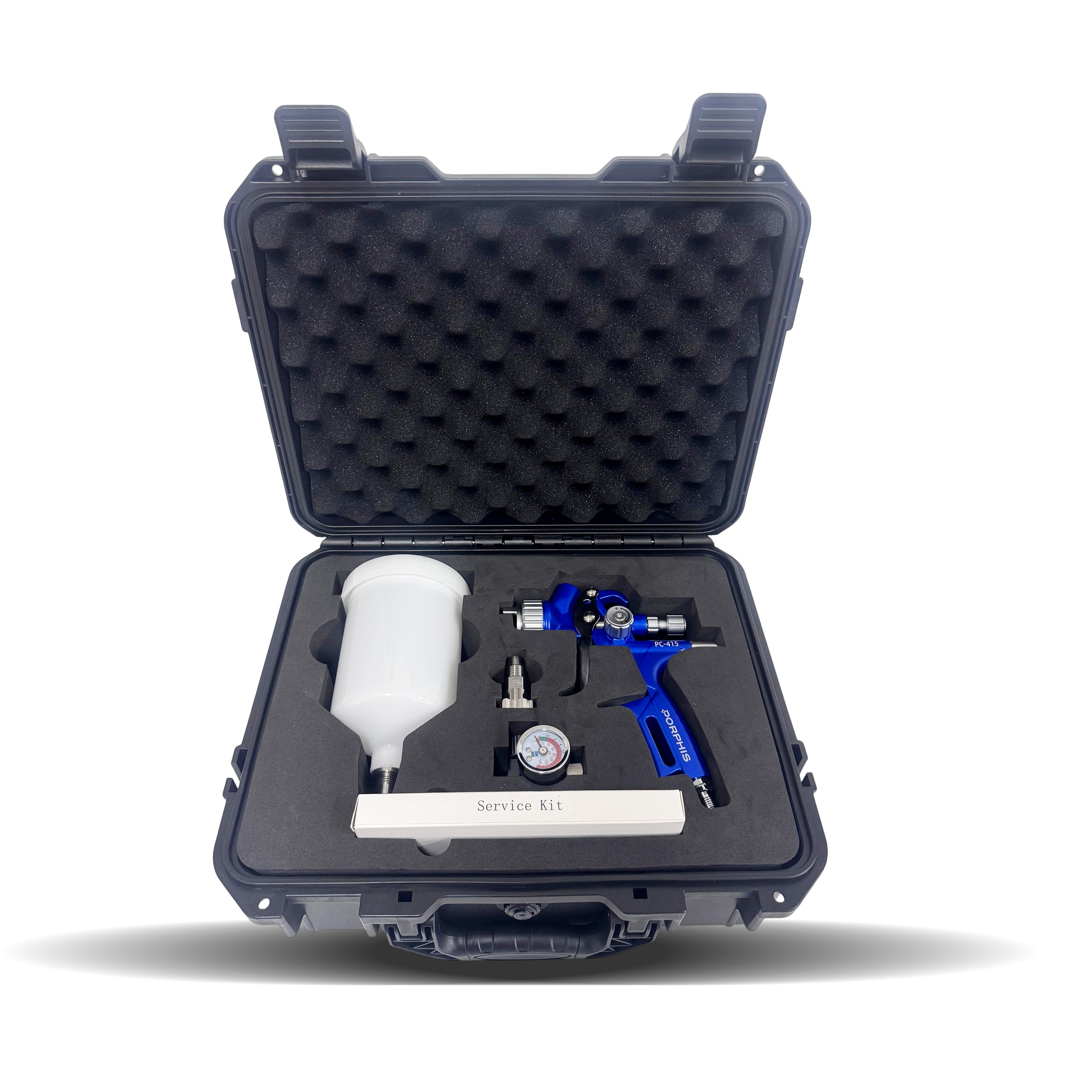 PORPHIS PC-415 Blue MP Spray Gun with premium plastic box kit
best air spray paint gun