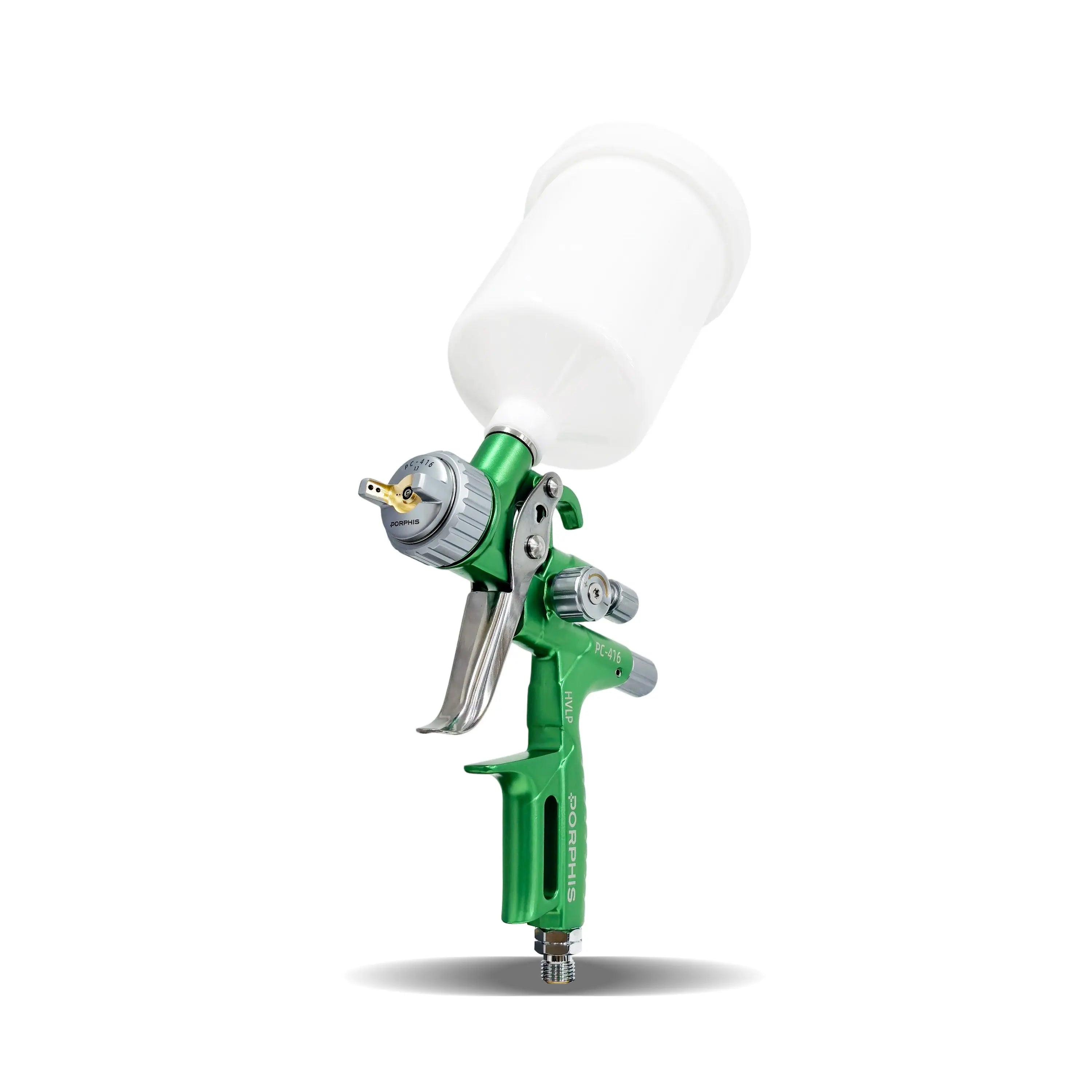 PORPHIS PC-416 Green HVLP Spray Gun with 600ml white plastic cup
best base coat gun