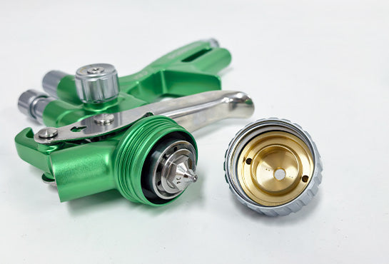 PORPHIS PC-416 Green Spray Gun
High Grade Brass Atomizing Cap
Better resistance to paint corrosion