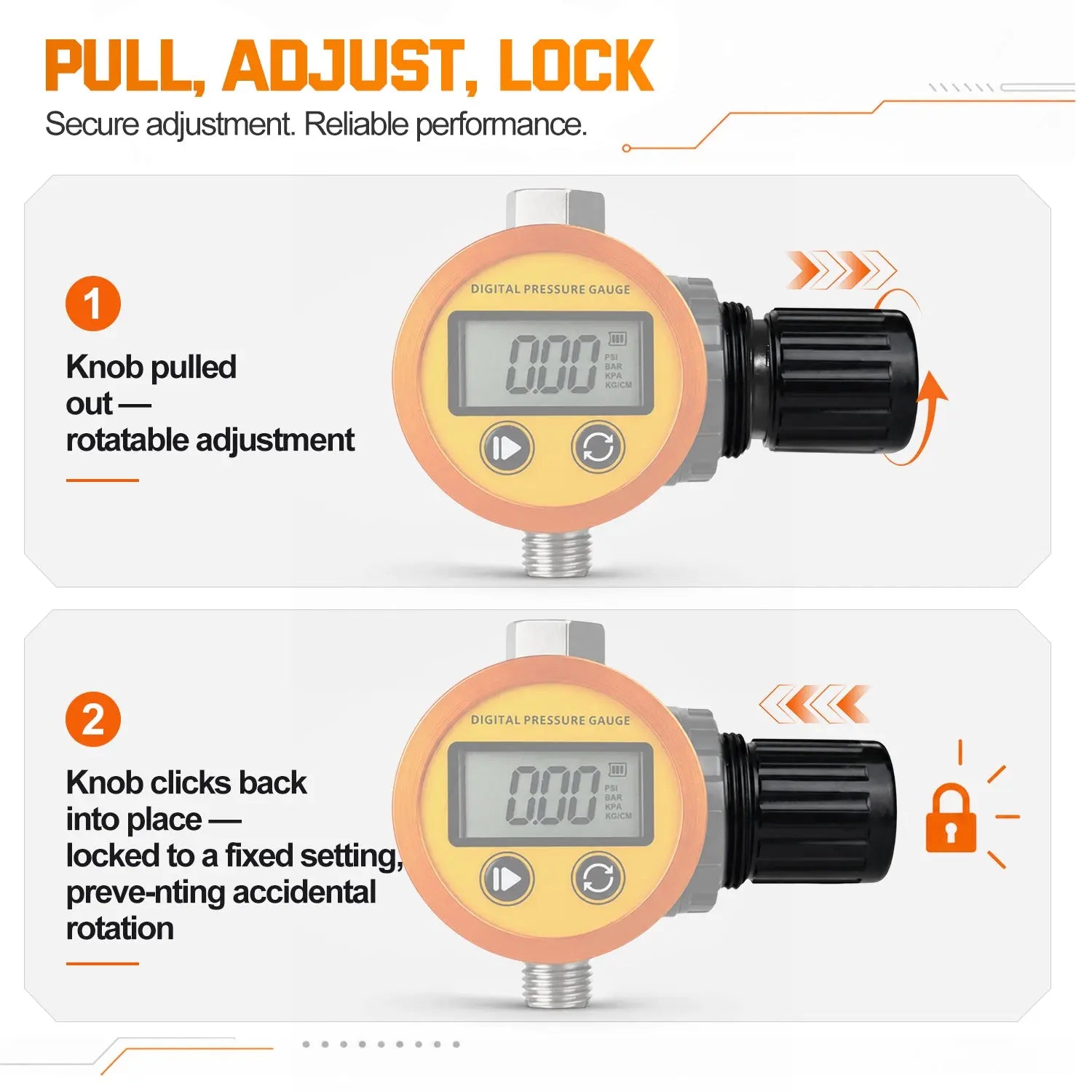 PORPHIS PDG-02 Digital Diaphragm Air Regulator PORPHIS