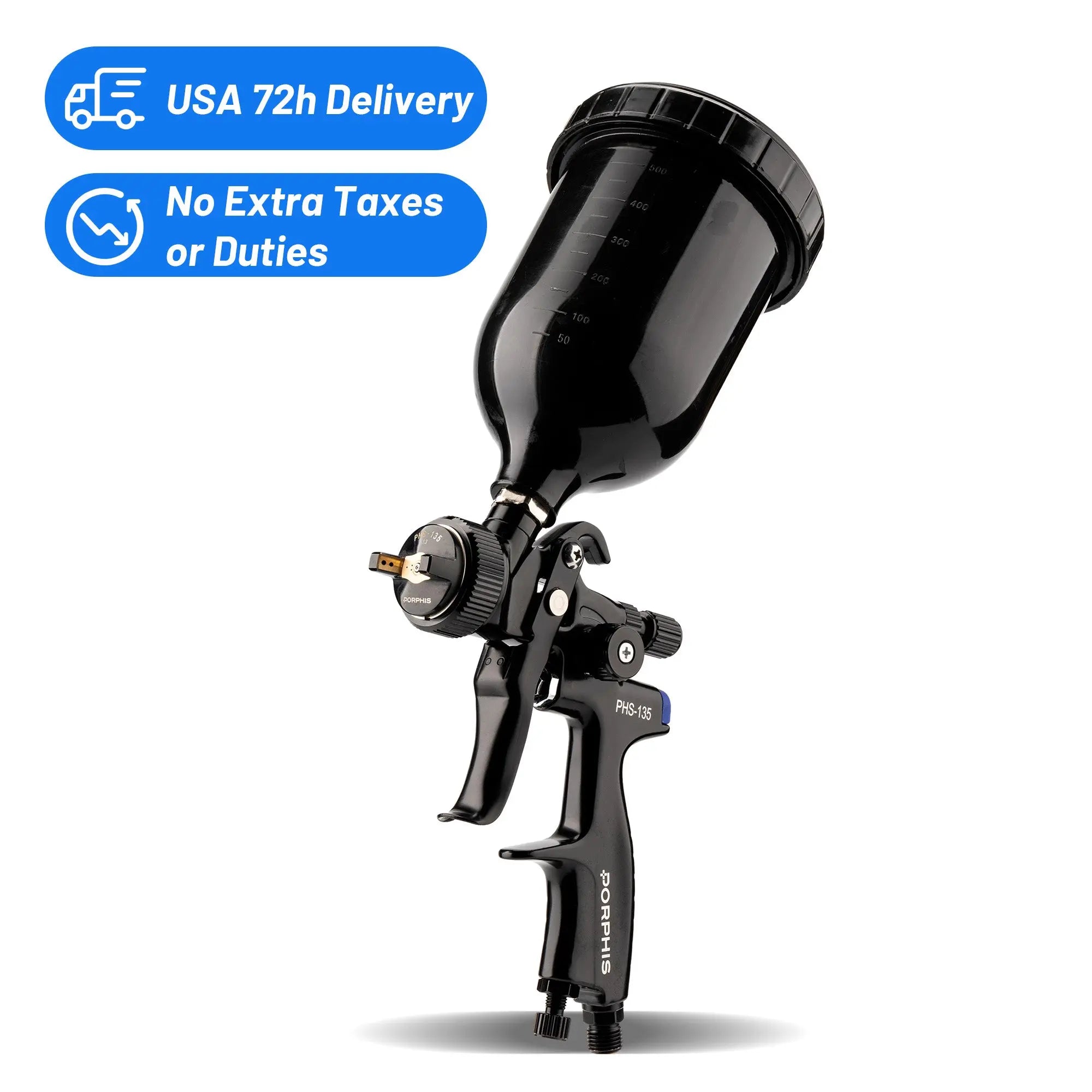 PHS-135 MP SPRAY GUN (USA 72-Hour Delivery) PORPHIS