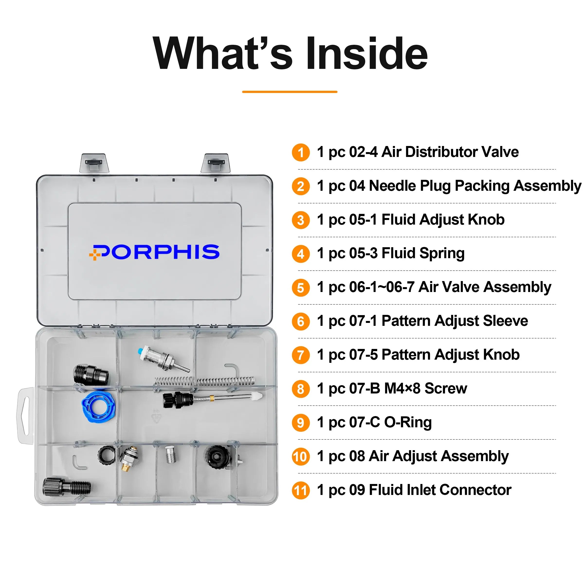 PHS-135 Spray Gun Rebuild Kit PORPHIS