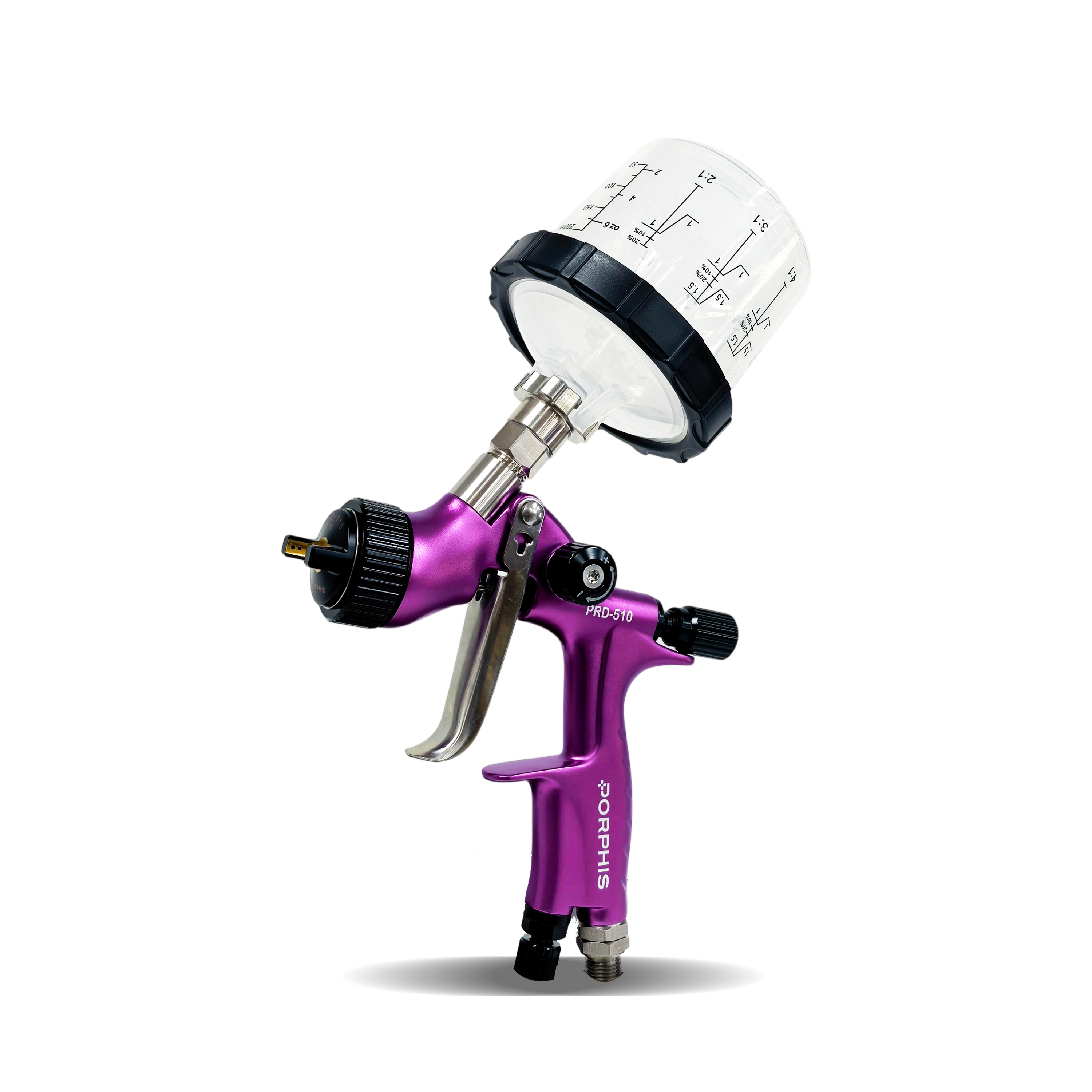 PORPHIS PRD-510 Purple HVLP Spray Gun with 600ml paint mixing cup and adapter
best professional spray paint gun