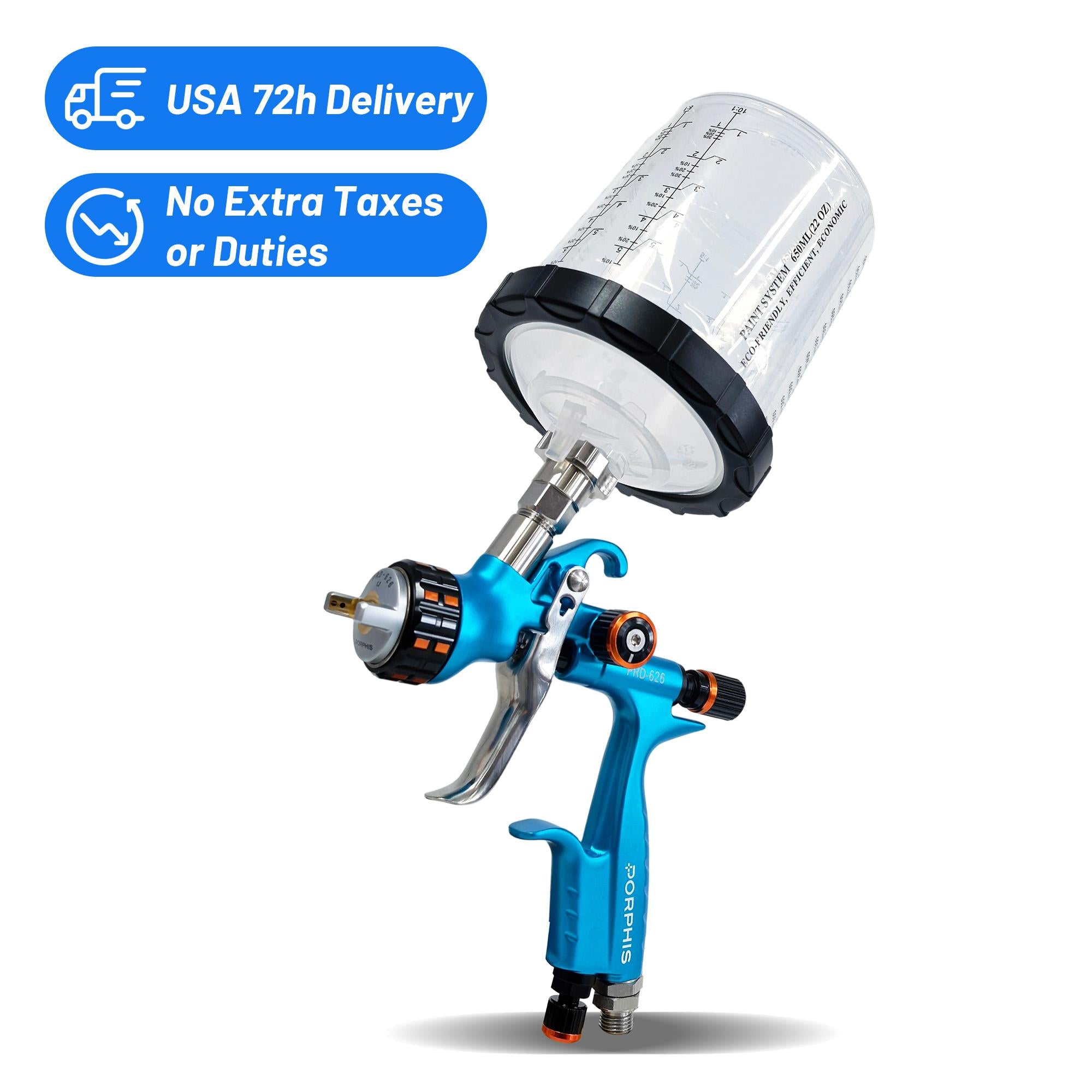 PRD-626 HVLP SPRAY GUN (USA 72-Hour Delivery)
