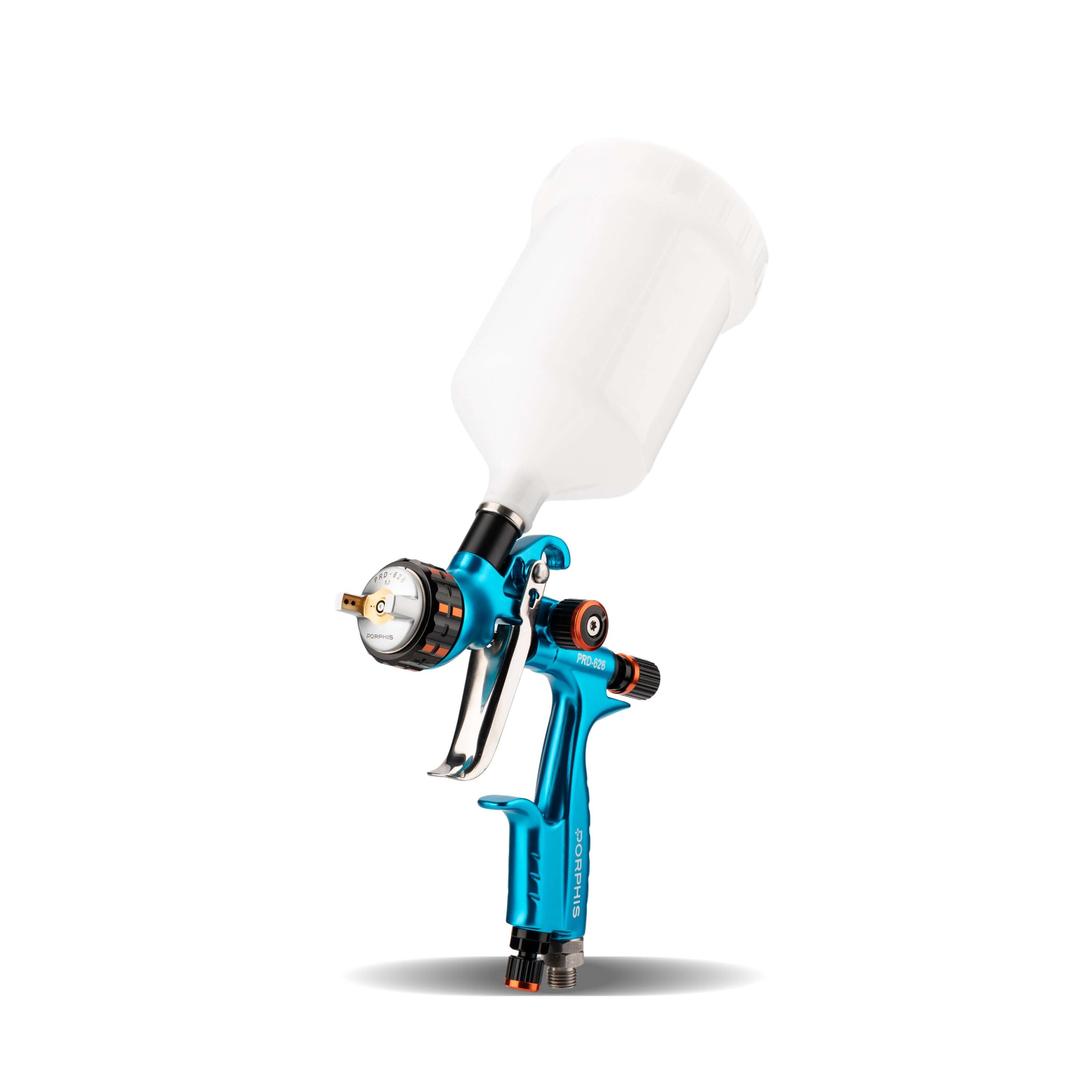 PORPHIS PRD-626 Blue HVLP Spray Gun with 600ml white plastic cup
best base coat spray gun