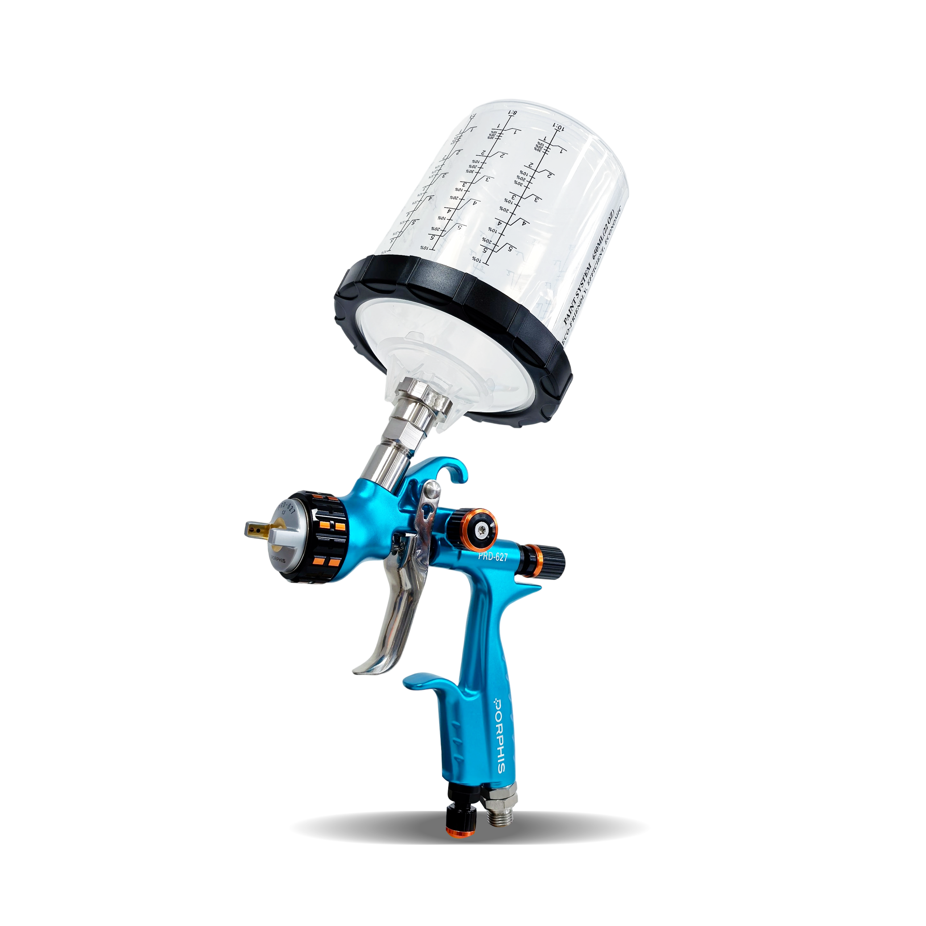 PORPHIS PRD-627 Blue VS Spray Gun with 600ml paint mixing cup and adapter
best professional spray paint gun