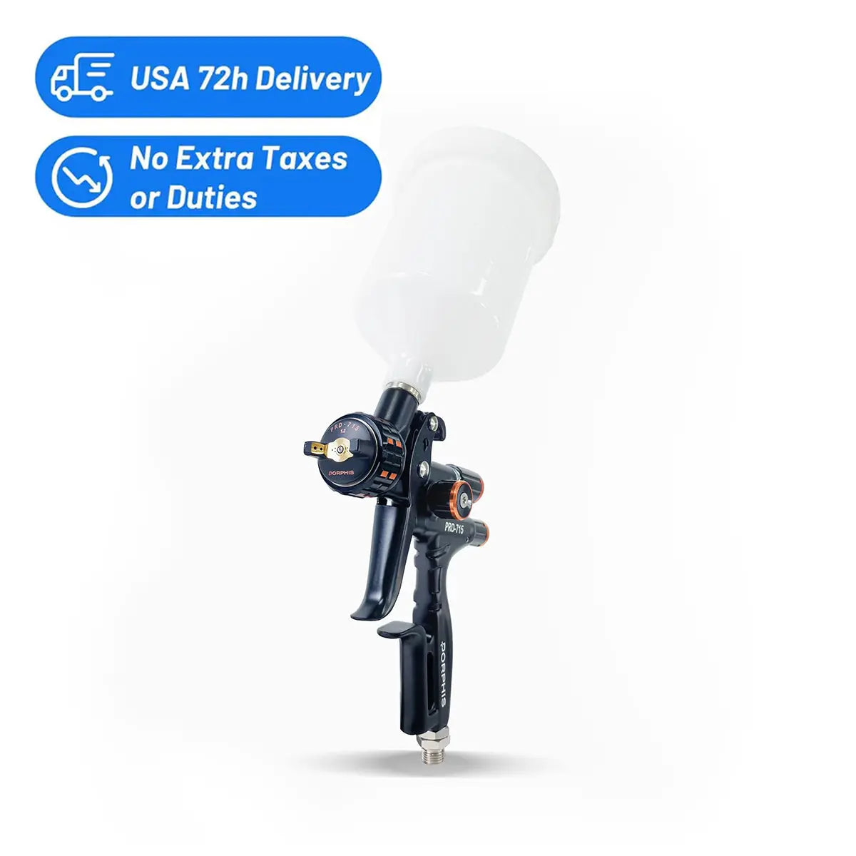 High Quality Spray Gun PRD-715 – 72h US Delivery | MP 1.3mm – PORPHIS