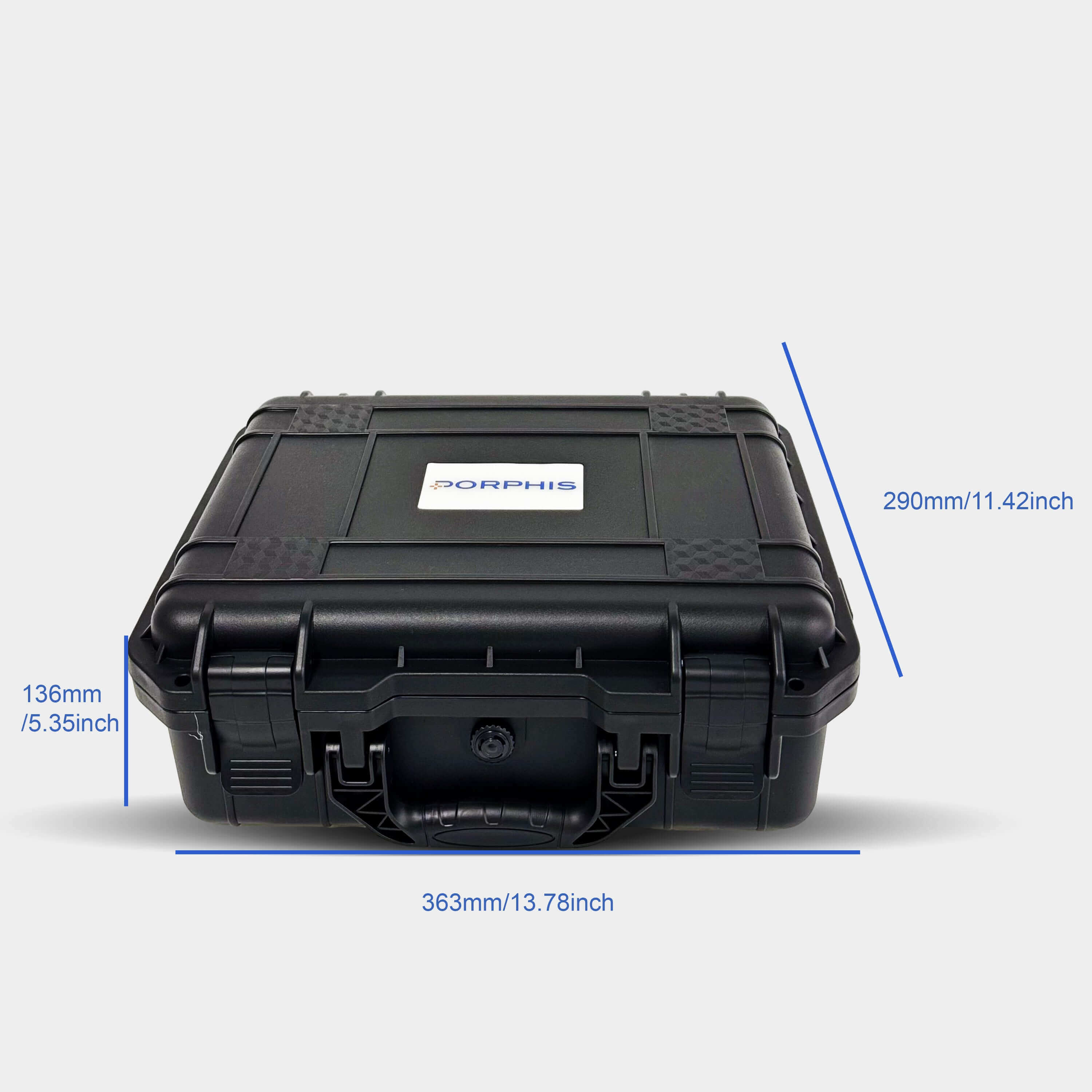 PORPHIS PRD-815 Gray1.2mm Spray Gun Configuration 3 plastic box size