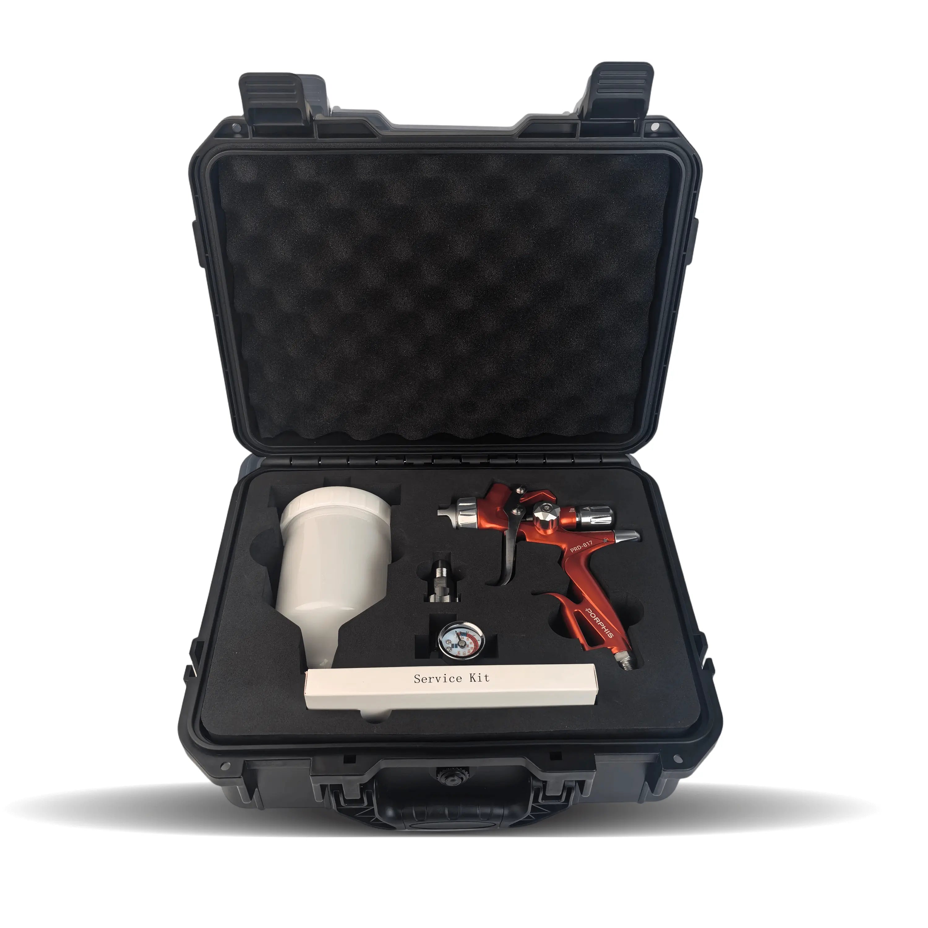 PORPHIS PRD-817 Orange VS Spray Gun with premium plastic box kit
best air spray paint gun