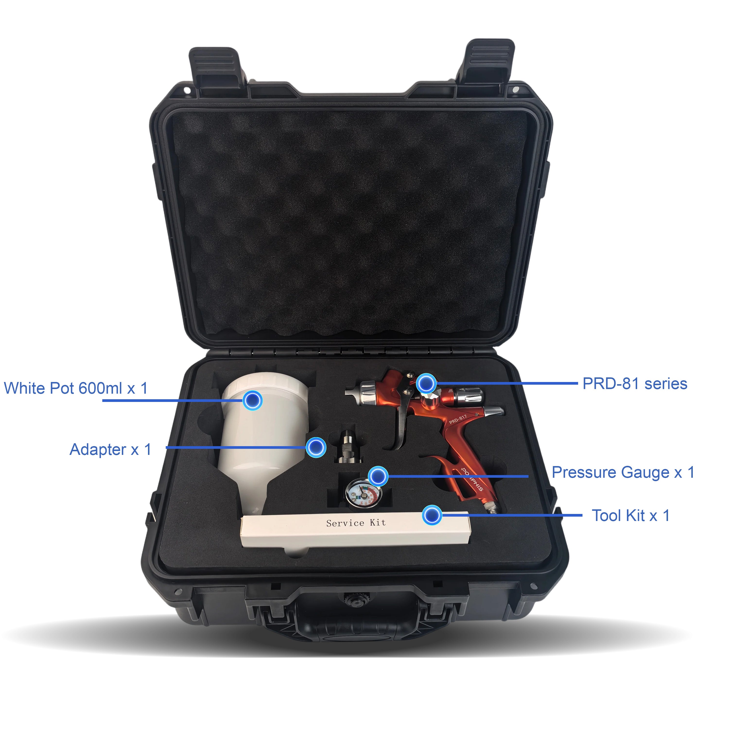 PORPHIS PRD-817 Orange Air Spray Gun
best airbrush gun