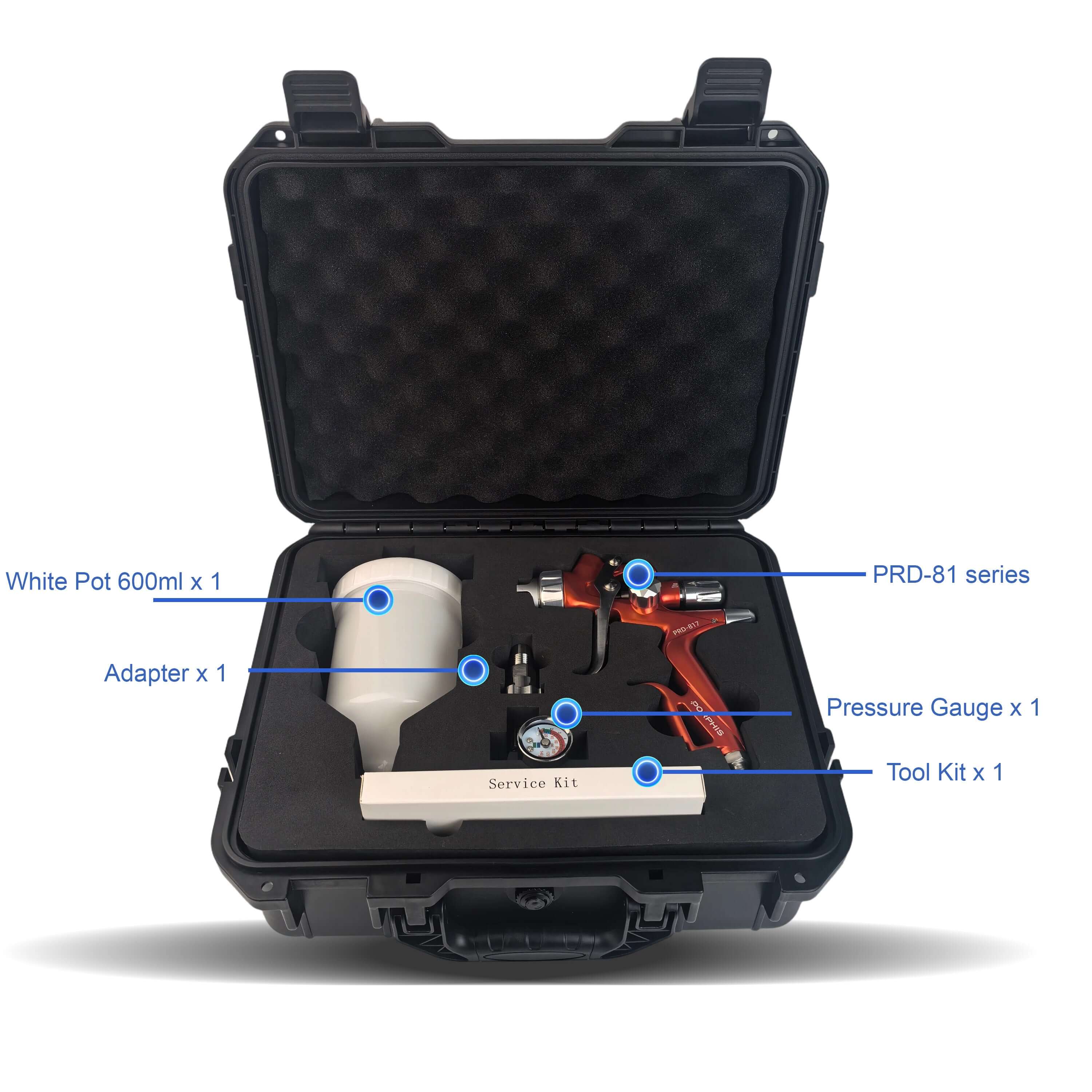 PORPHIS PRD-817 Orange Air Spray Gun
best airbrush gun