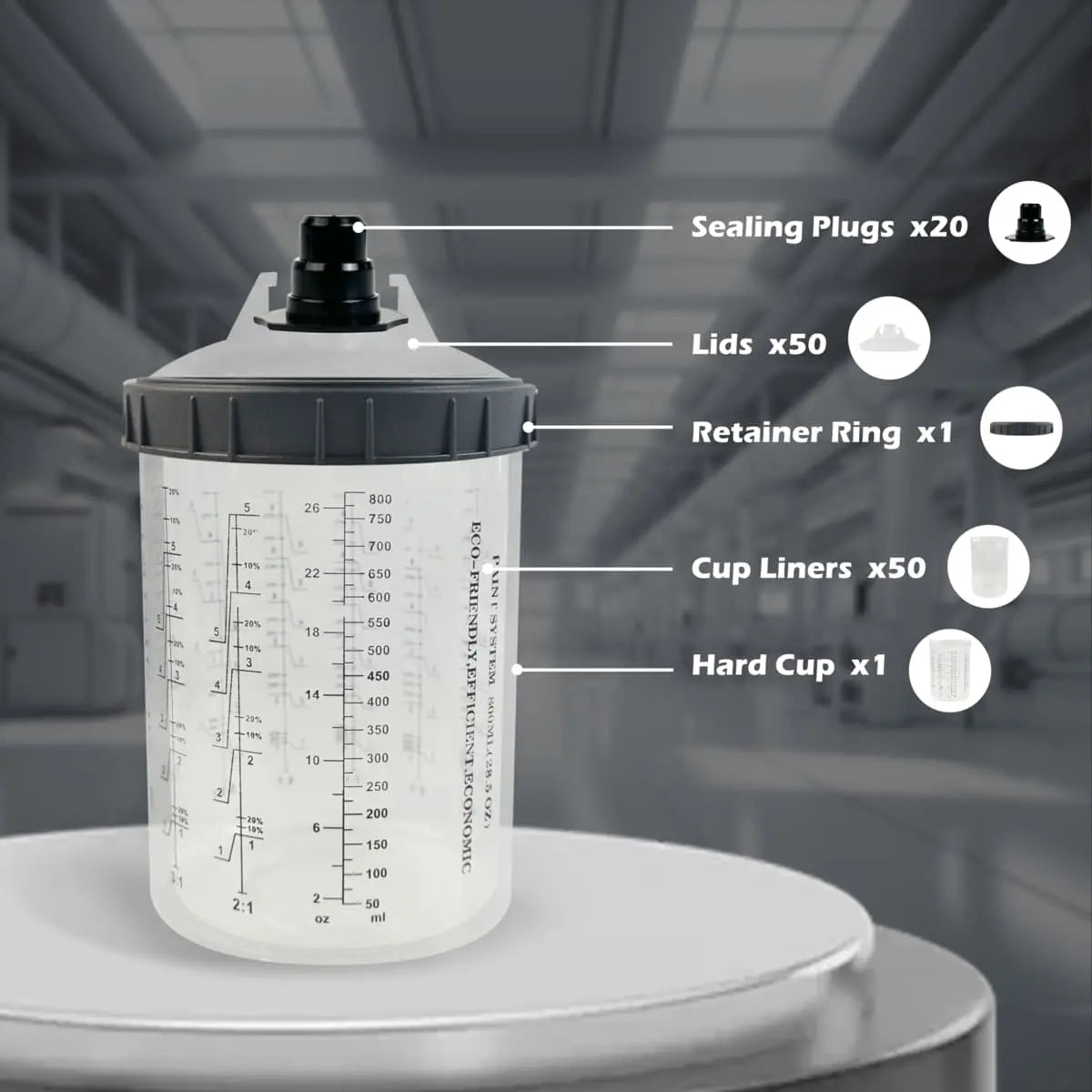 Paint Mixing Cup Kit (USA 72-Hour Delivery) PORPHIS