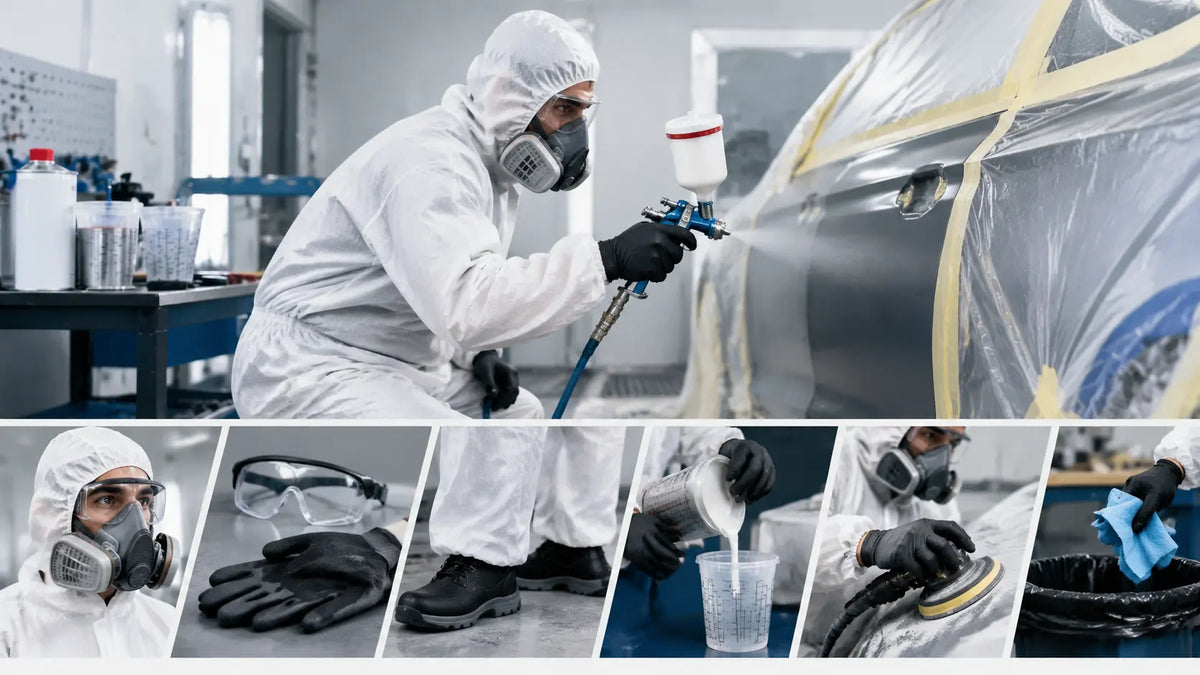 Auto Body Shop PPE Guidelines: What to Wear for Sanding, Mixing, Spraying &amp; Cleanup PORPHIS