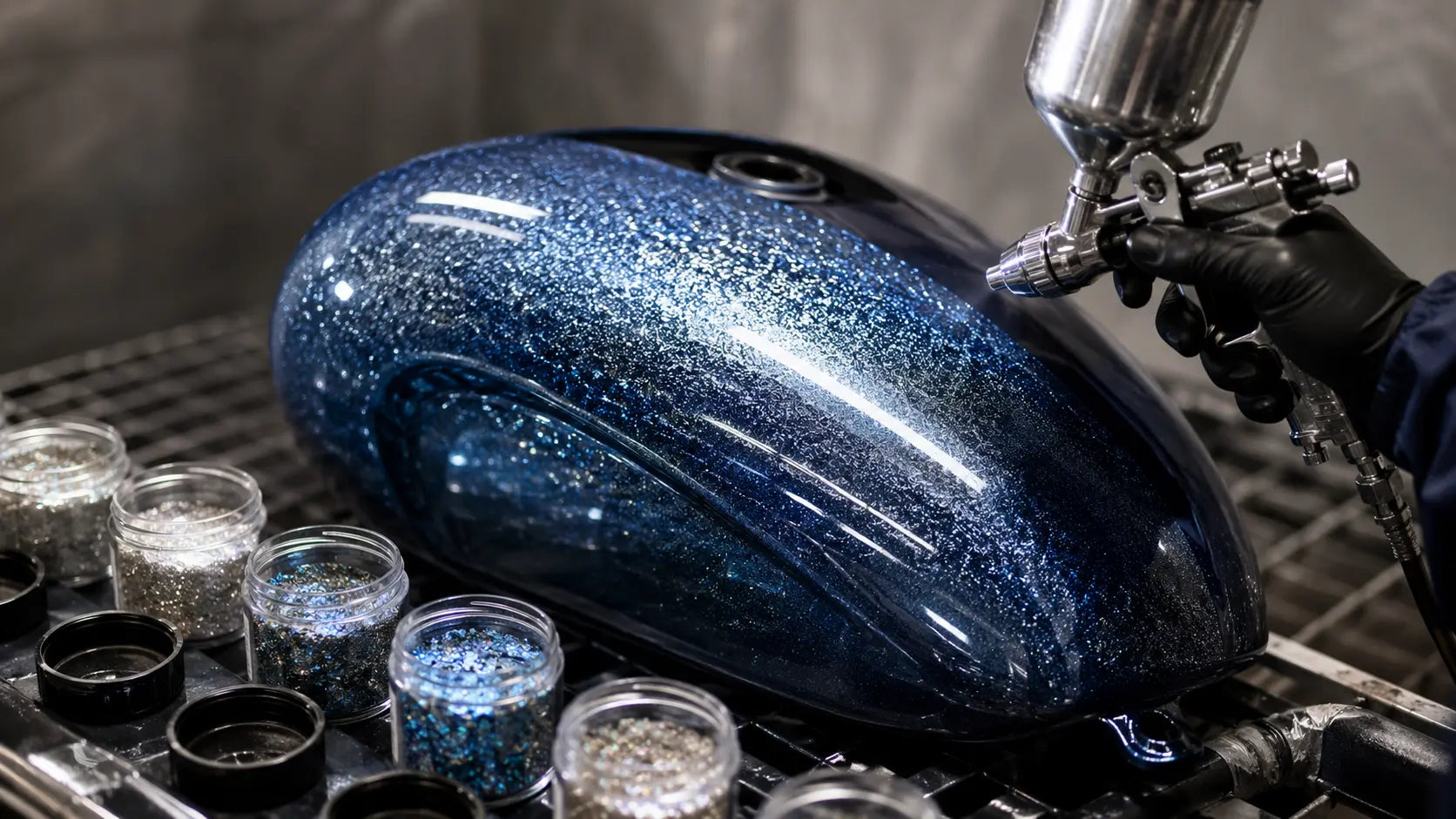 Metal Flake Paint Guide: Mixing Flakes, Choosing Tip Size, and Avoiding Clogs PORPHIS