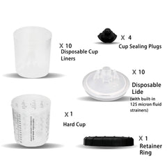 10PCS 650ml Paint Mixing Cup Kit