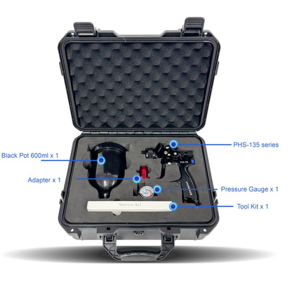 PORPHIS PHS-135 Spray Gun Premium Plastic Box Kit