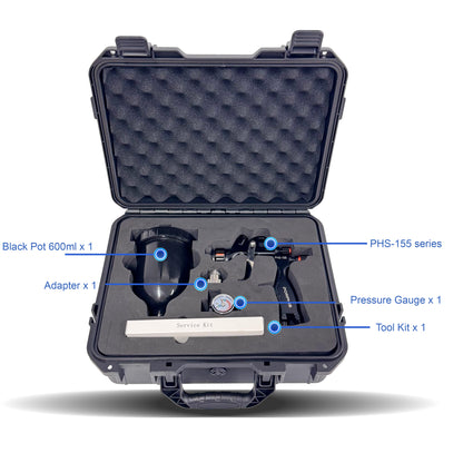 PORPHIS PHS-155 Spray Gun Premium Plastic Box Kit