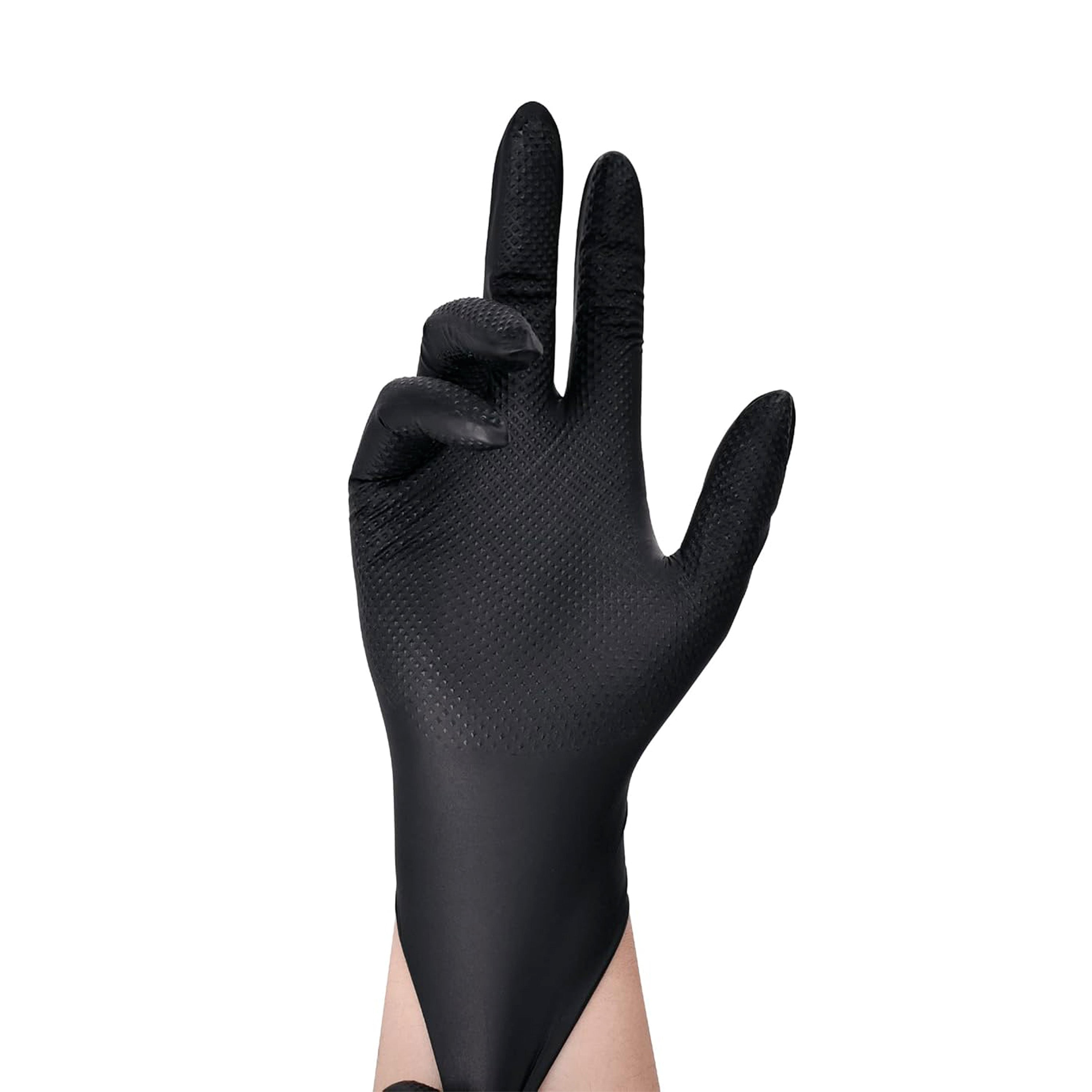 50pcs disposable 8mil nitrile gloves