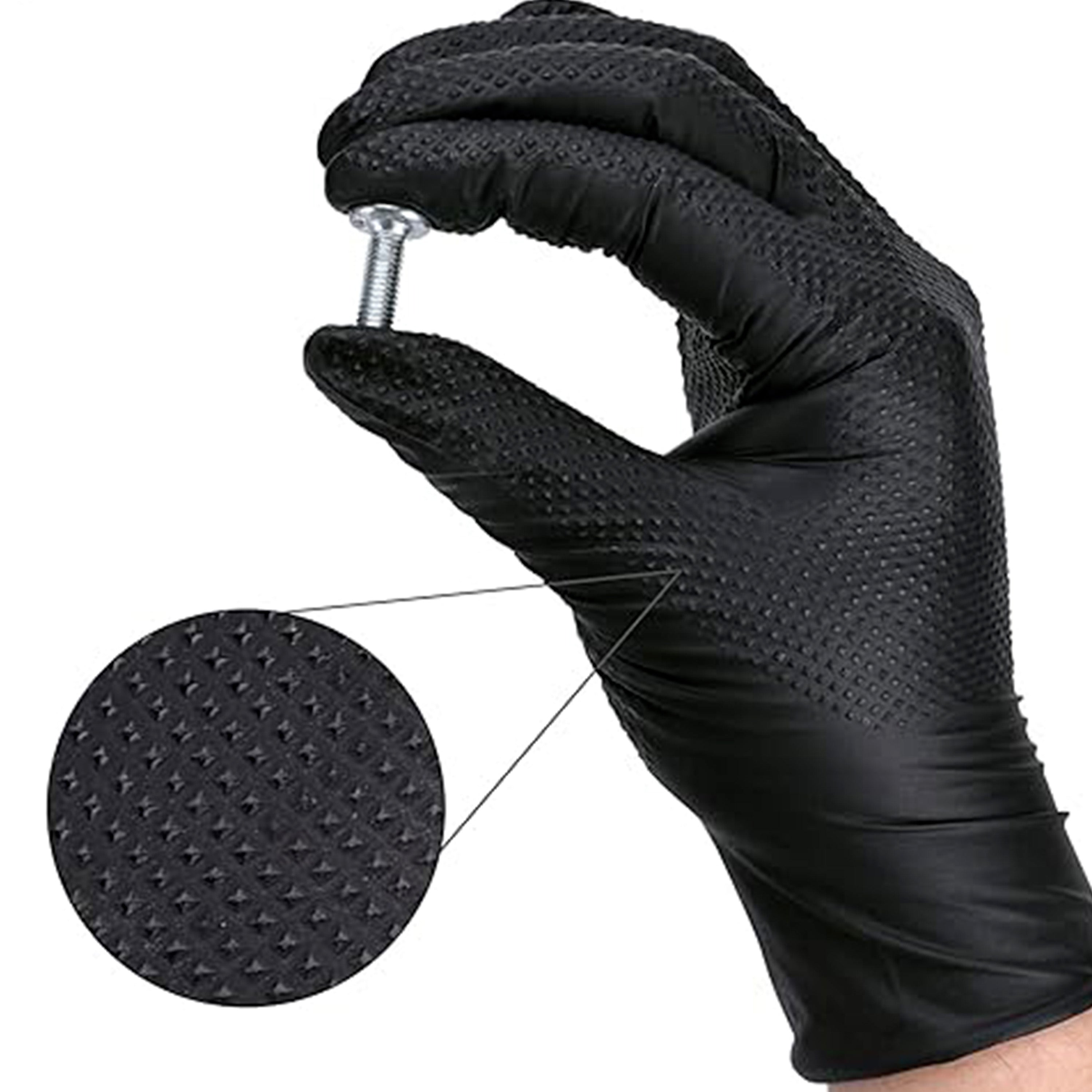 50pcs disposable 8mil nitrile gloves