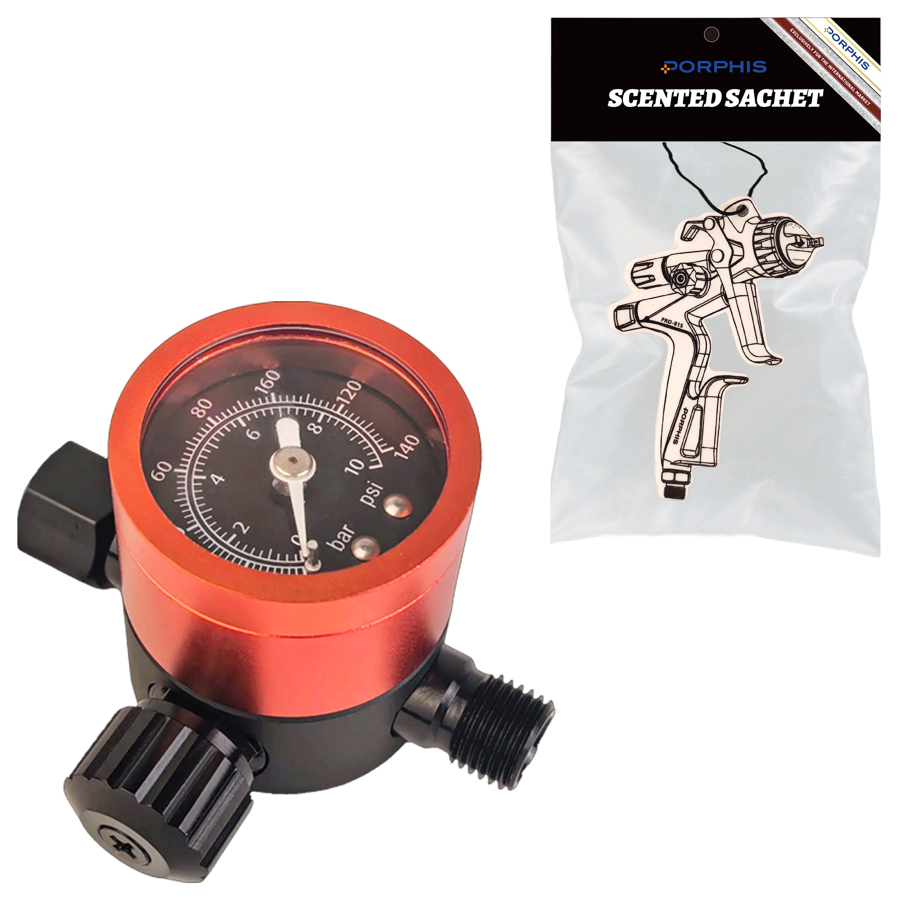 Pressure Gauge + Car scented tablets