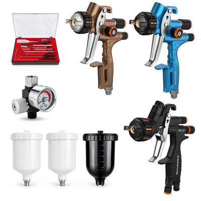 PORPHIS Complete 3-Gun Automotive Painting Combo