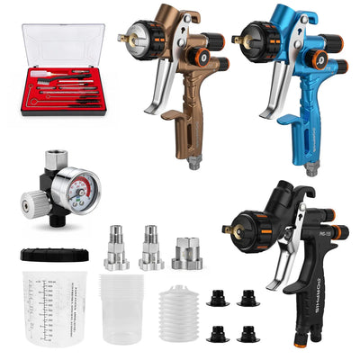 PORPHIS Complete 3-Gun Automotive Painting Combo