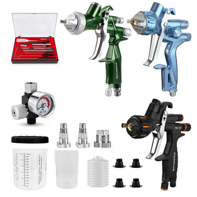 PORPHIS Complete 3-Gun Automotive Painting Combo PORPHIS