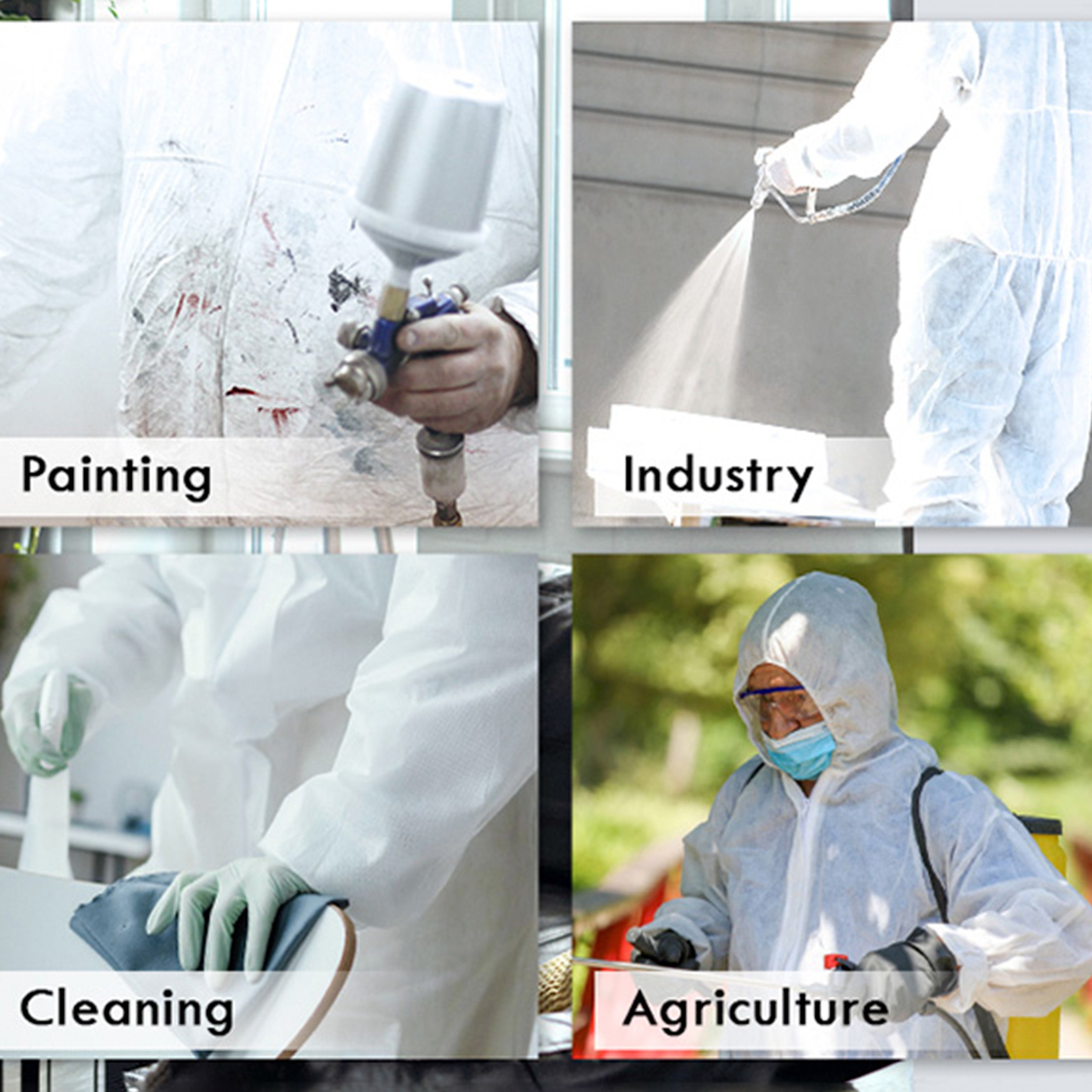 Disposable spray protective clothing