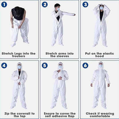 Disposable spray protective clothing