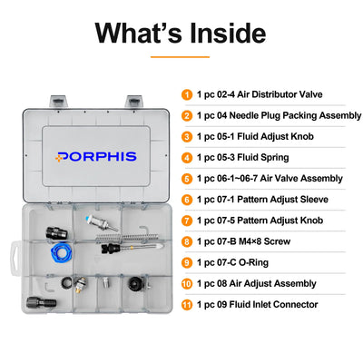 PHS-135 Spray Gun Rebuild Kit