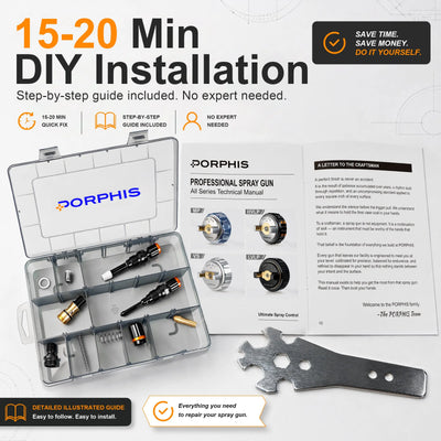 PHS-155/156 Spray Gun Spare Parts Kit PORPHIS